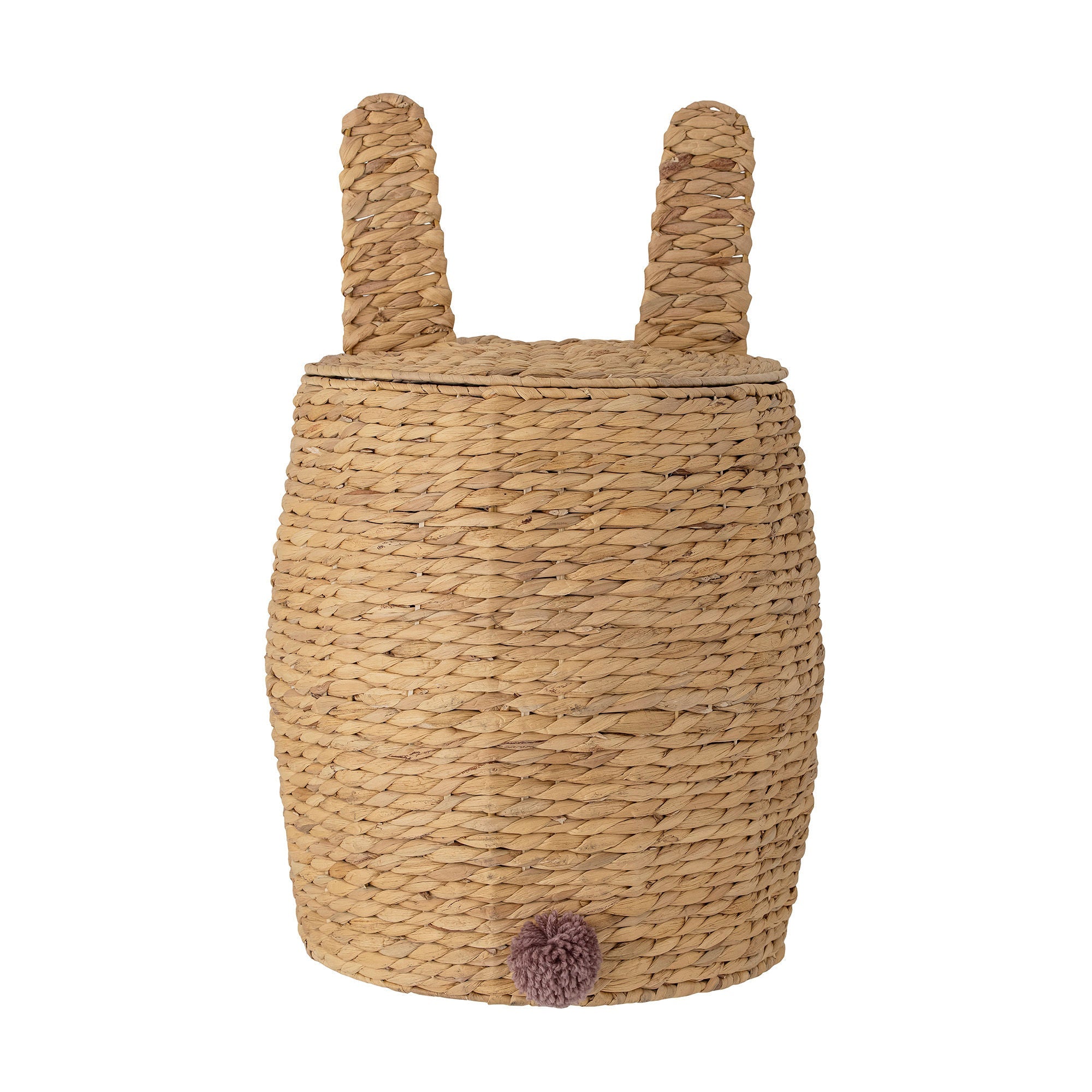 Bloomingville Mini Basket Nelle con tapa, naturaleza, jacinto de agua