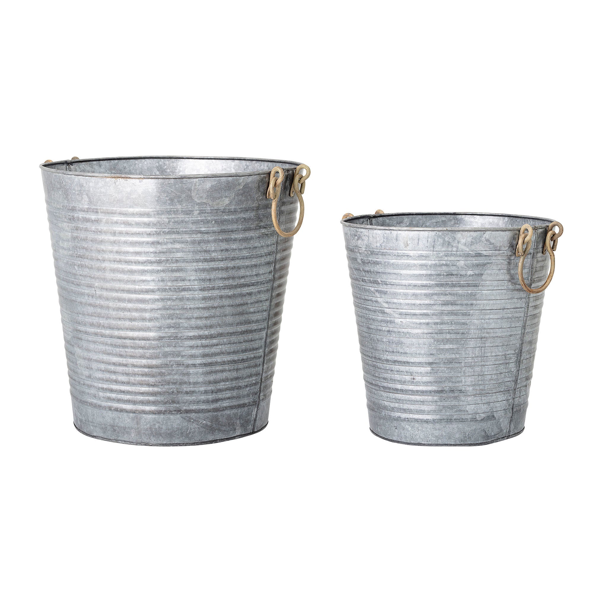 Bloomingville Evar Flowerpot, cinza, ferro galvanizado