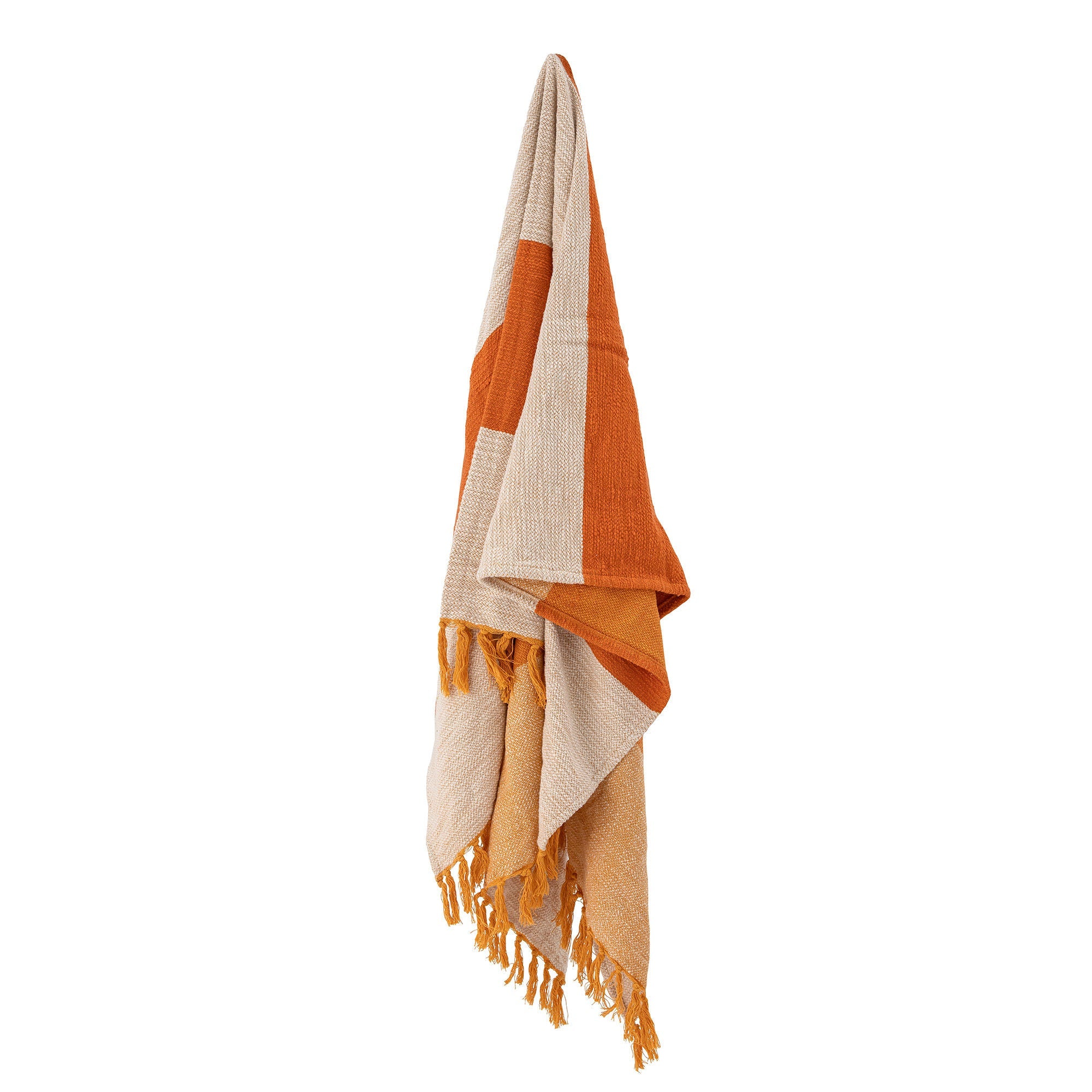 Bloomingville Motril Throw, naranja, algodón