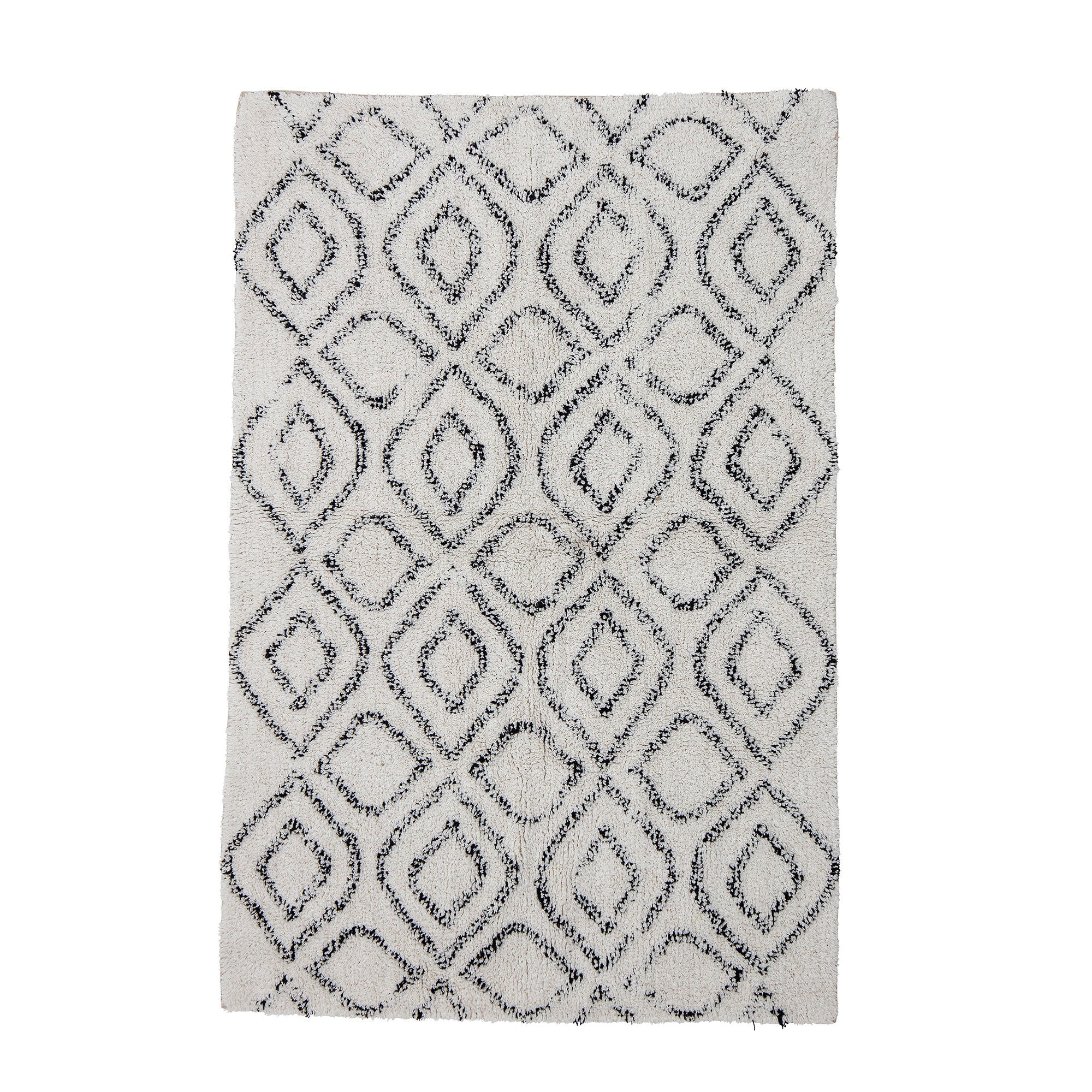 Tapis Katie Bloomingville, blanc, coton