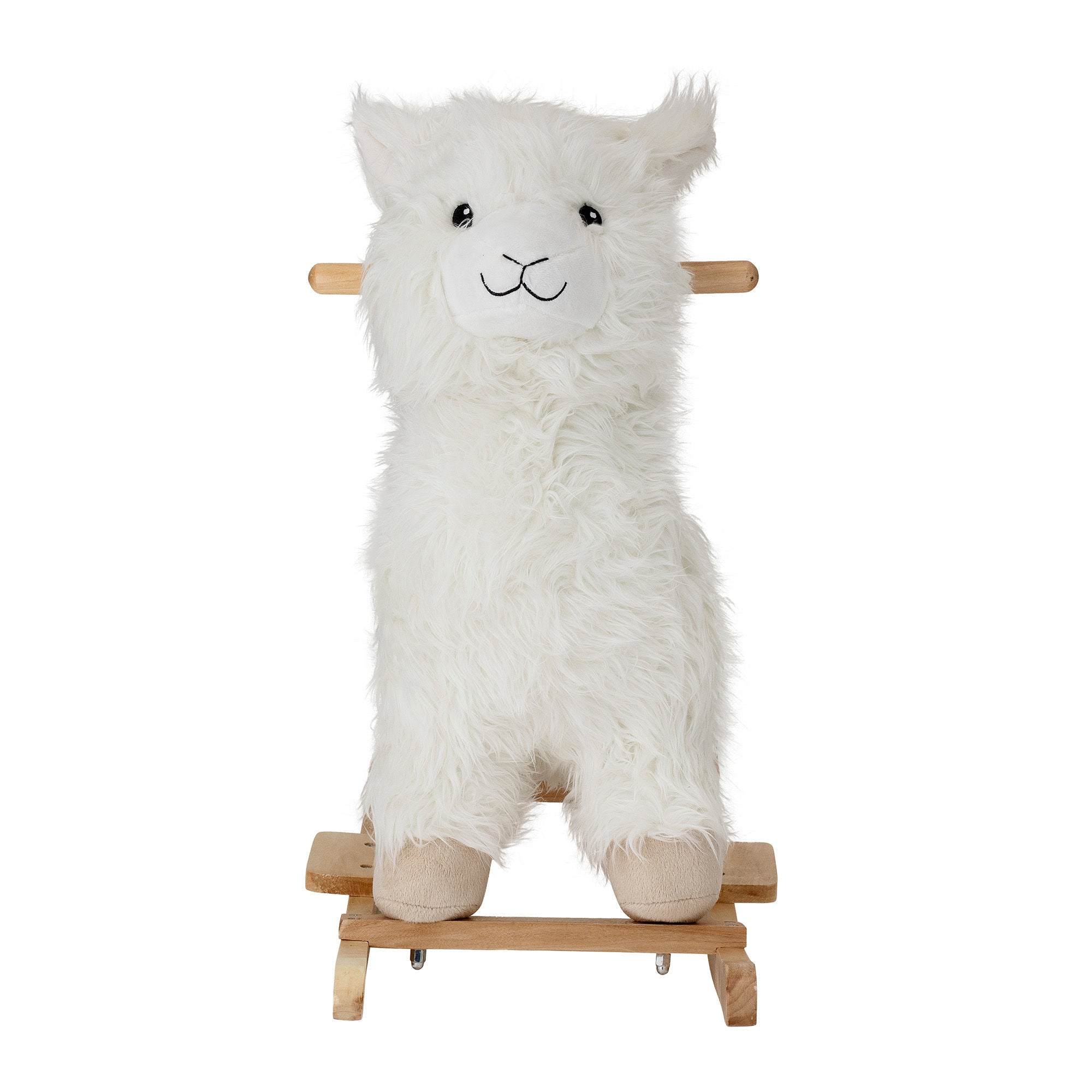 Bloomingville MINI Kinto Rocking Toy, Lama, White, Polyester