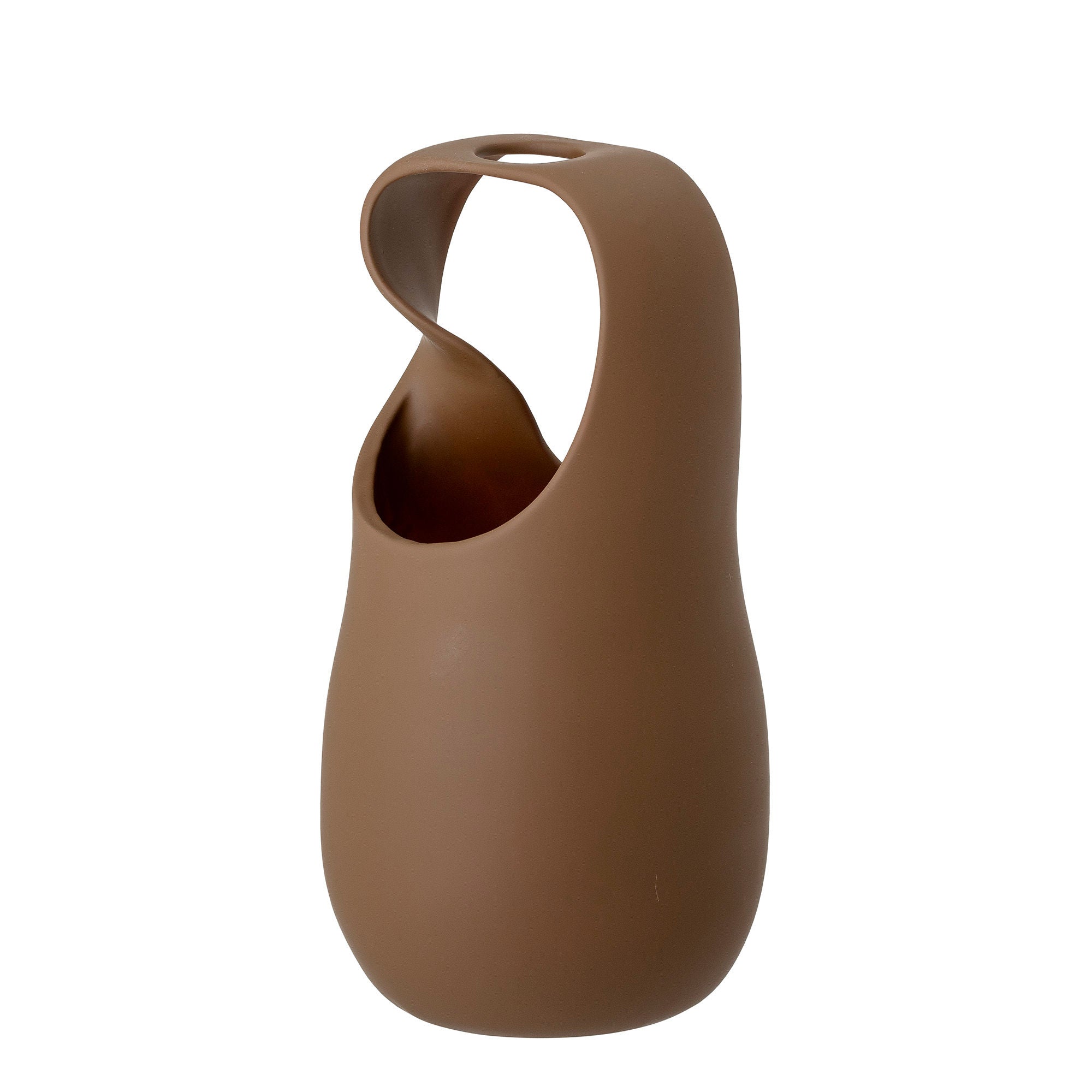 Bloomingville Nicita Vase, Brown, steengoed