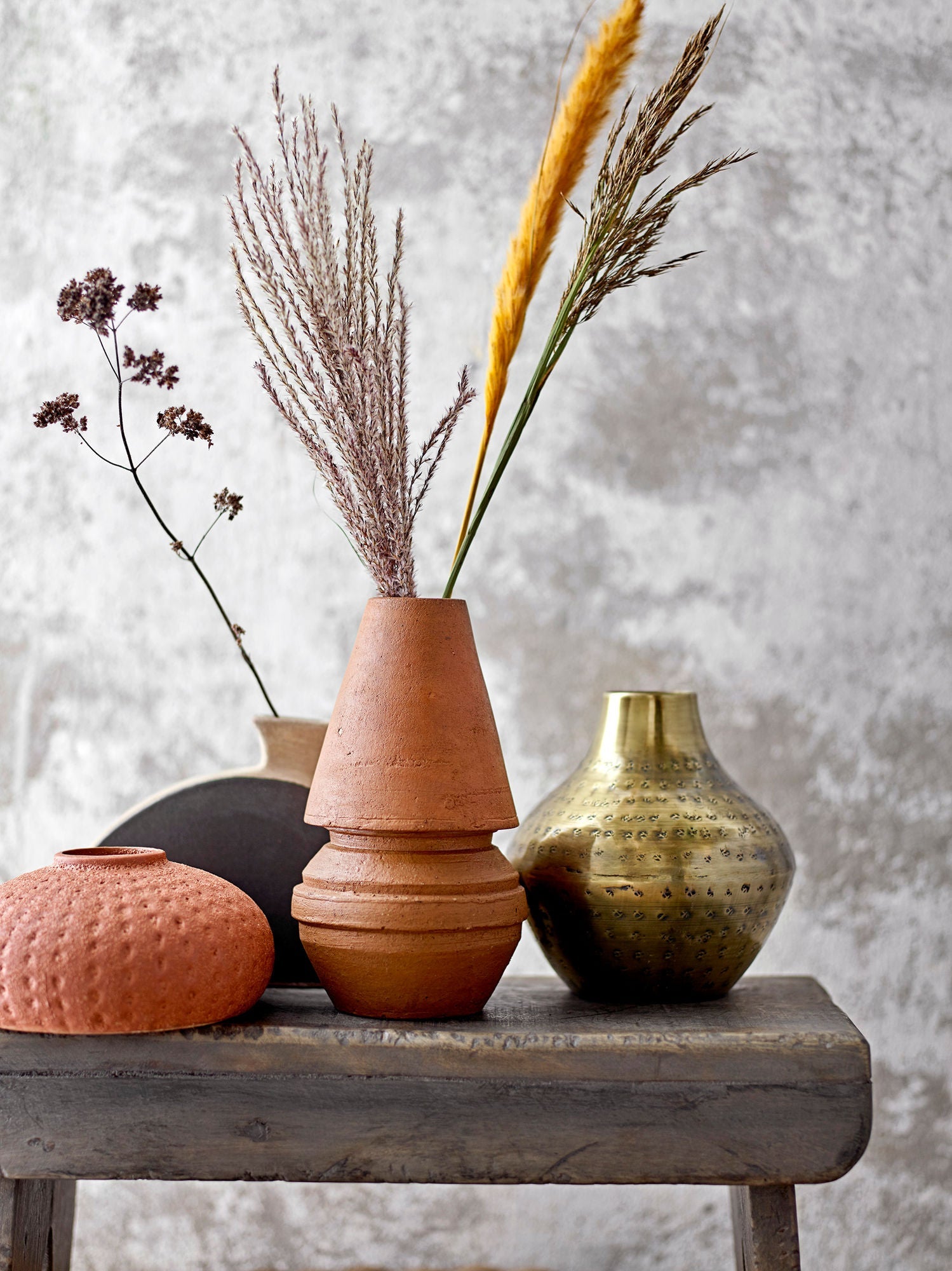 Vaso de Bloomingville Nezha Deco, preto, terracota