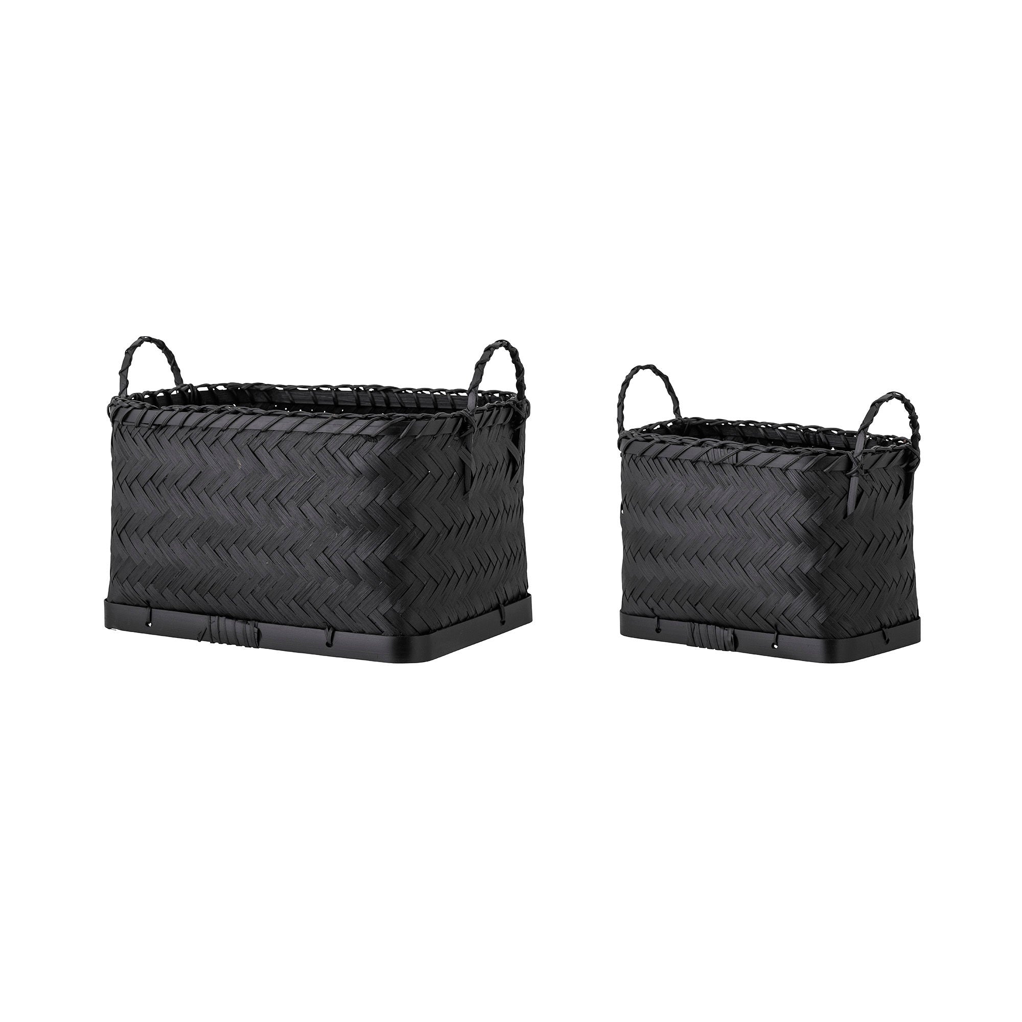 Panier de Bloomingville Carmil, noir, herbe maritime