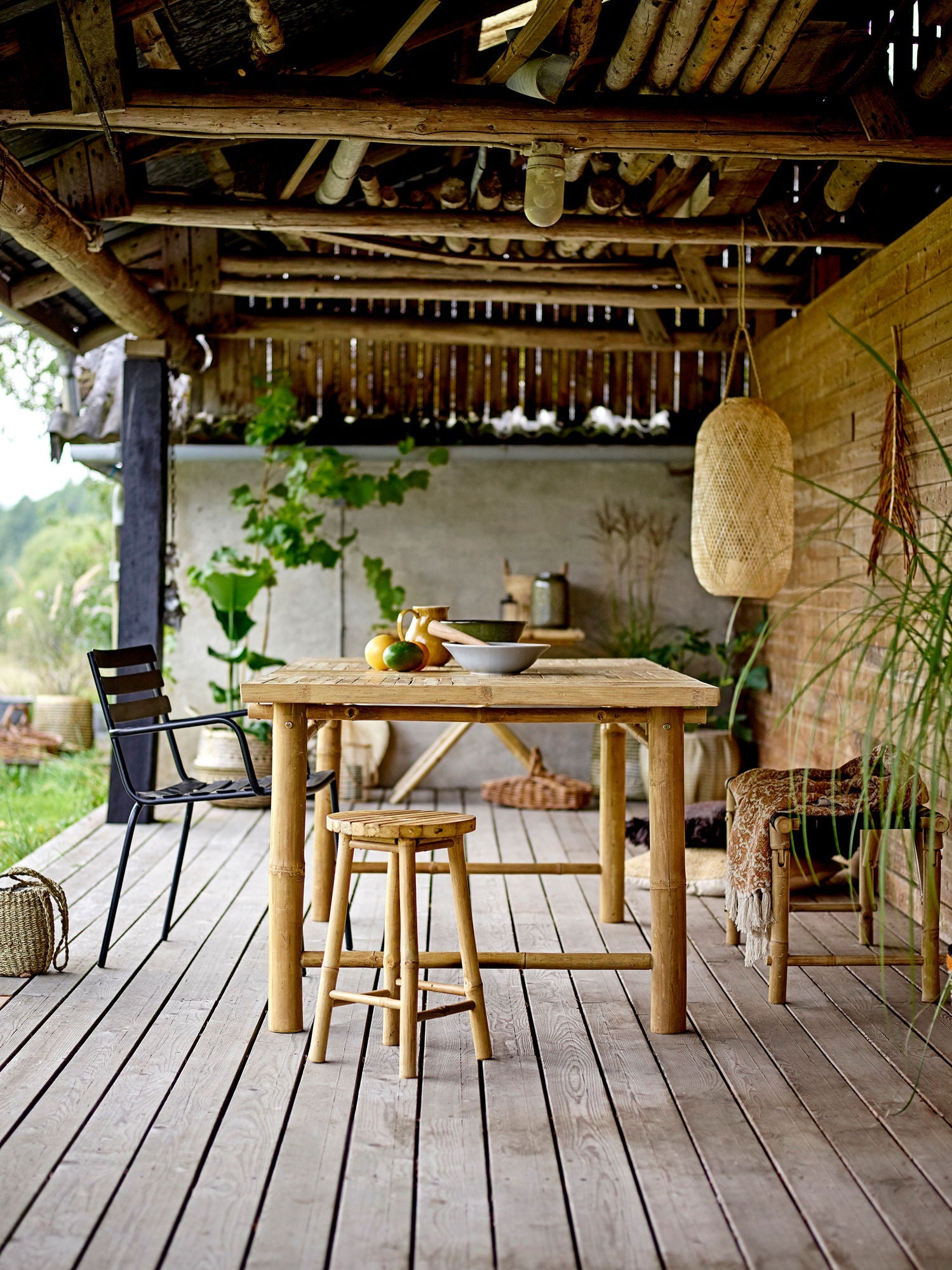 Table à manger de Bloomingville, nature, bambou