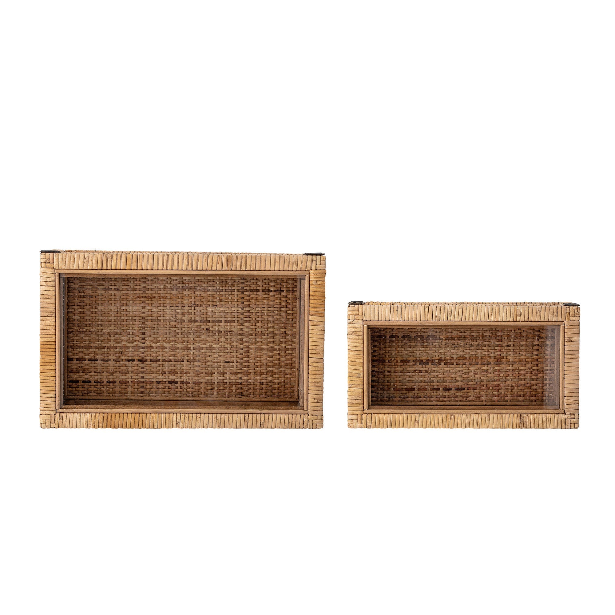 Bloomingville Lally Box w/tampa, natureza, rattan