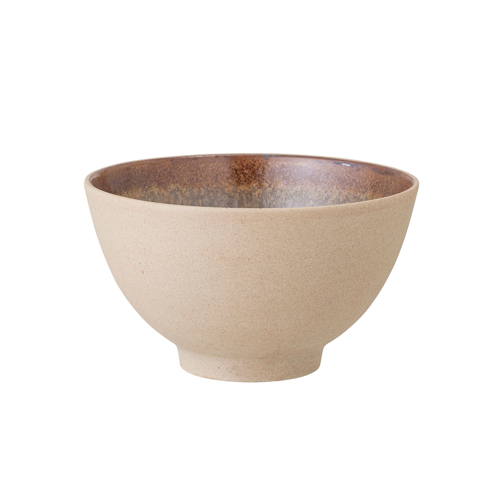 Bloomingville Lee Bowl mit Deckel, Natur, Steinzeug