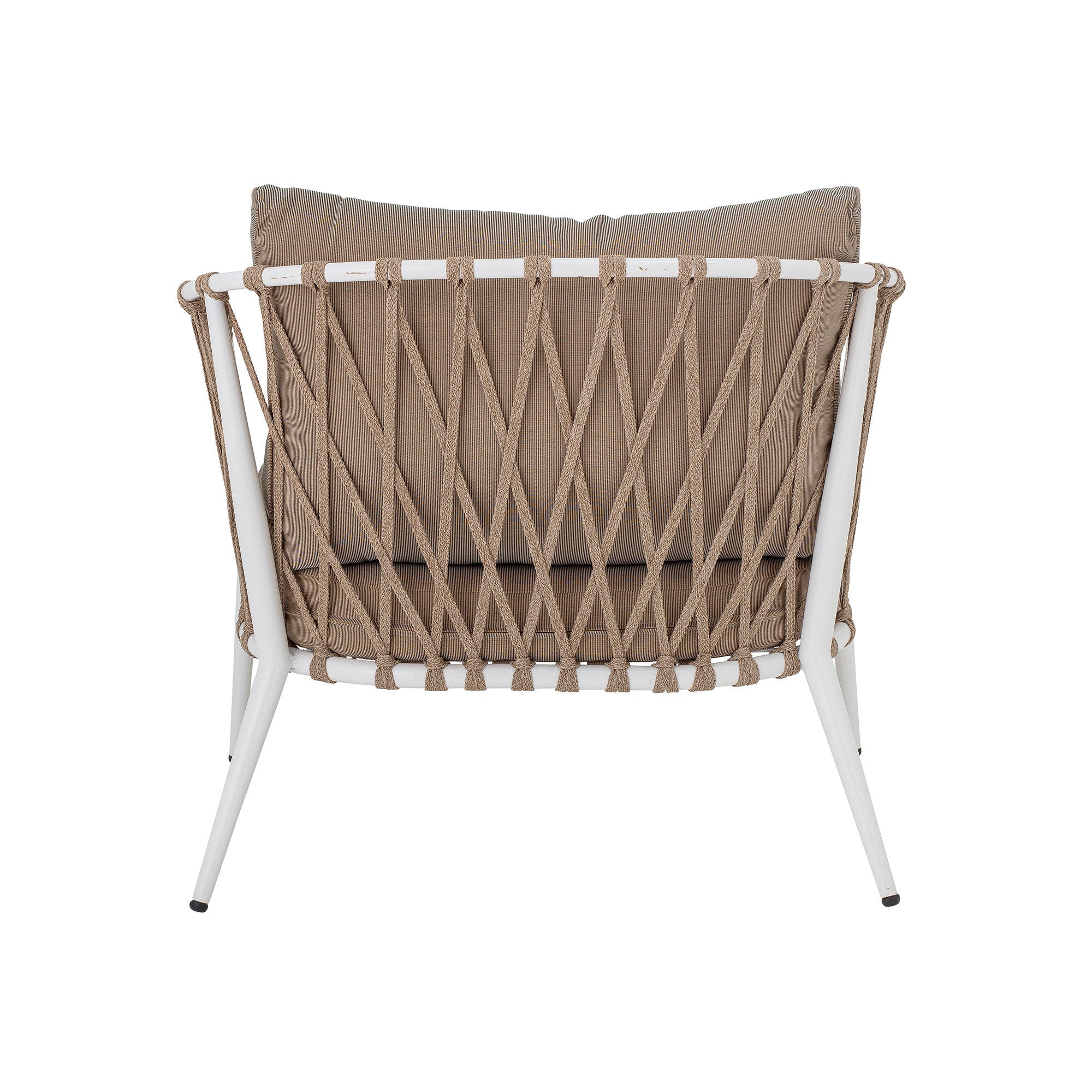 Collection créative Cia Lounge Chair, blanc, métal