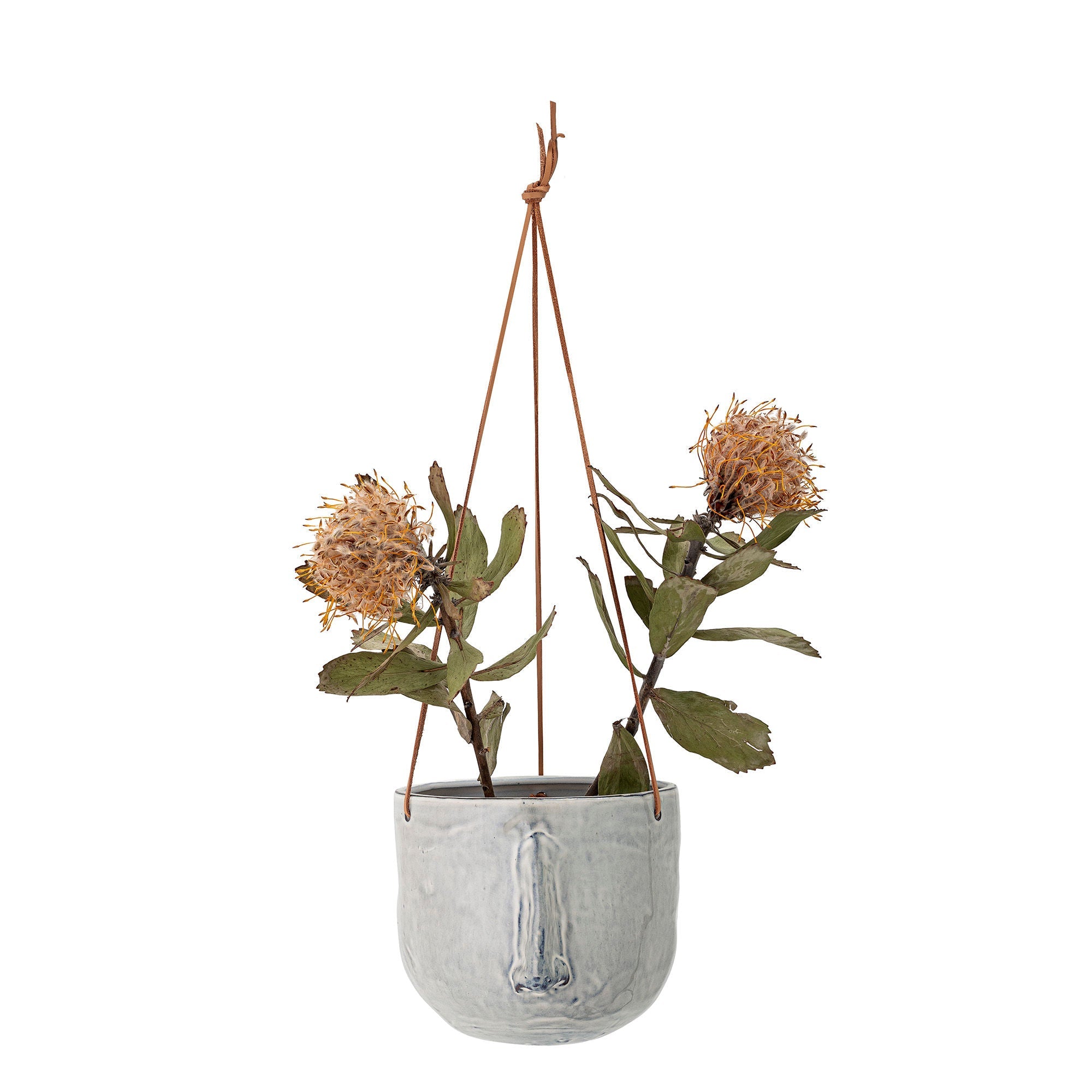 Bloomingville Ileana Flowerpot, hangend, grijs, steengoed