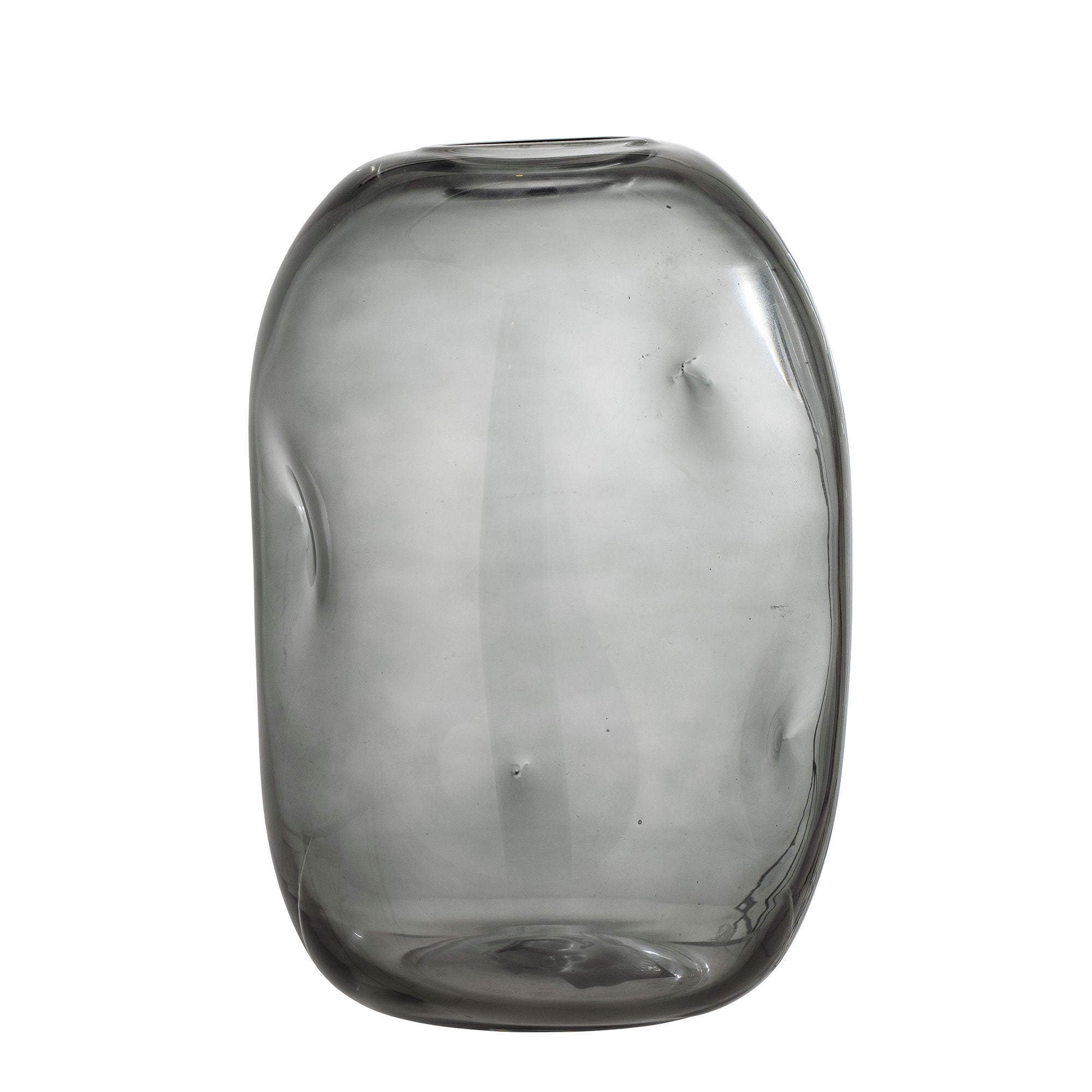 Vase de Bloomingville Vinda, gris, verre