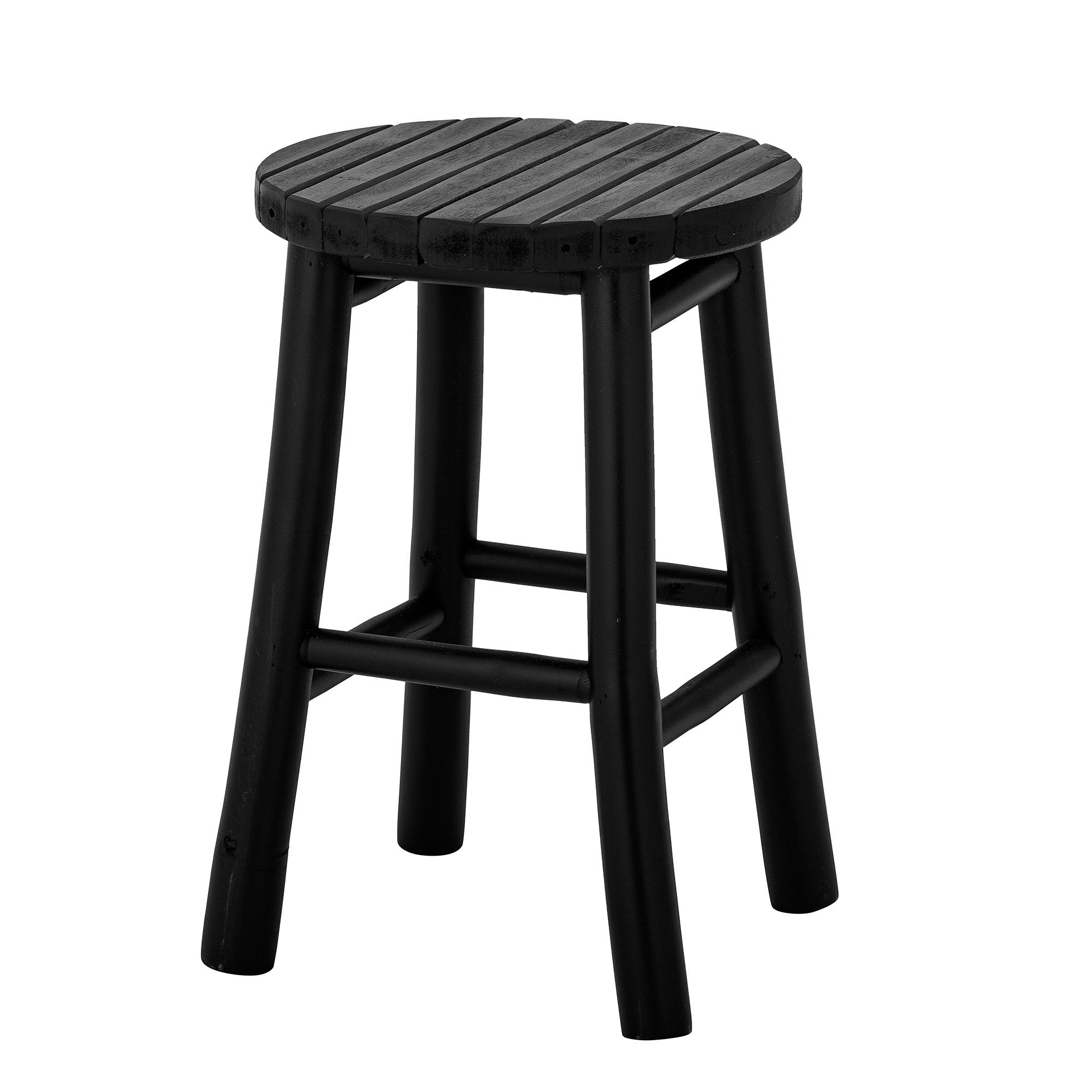 Tabouret de bilbo Bloomingville, noir, bambou