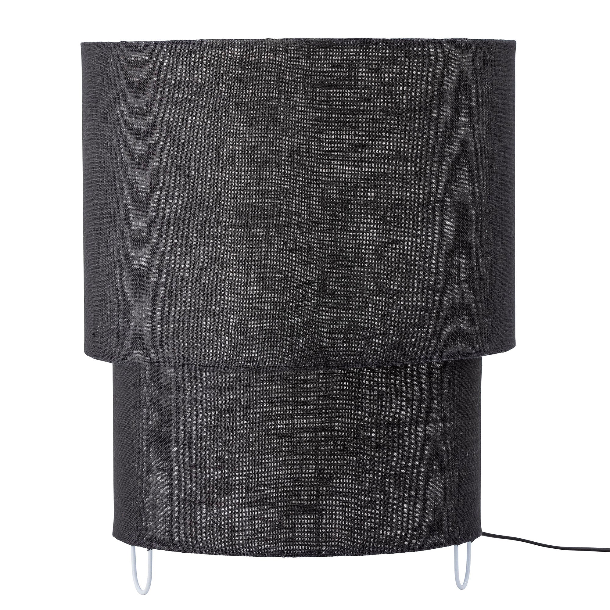 Lámpara de mesa de Bloomingville Zalt, negro, lino