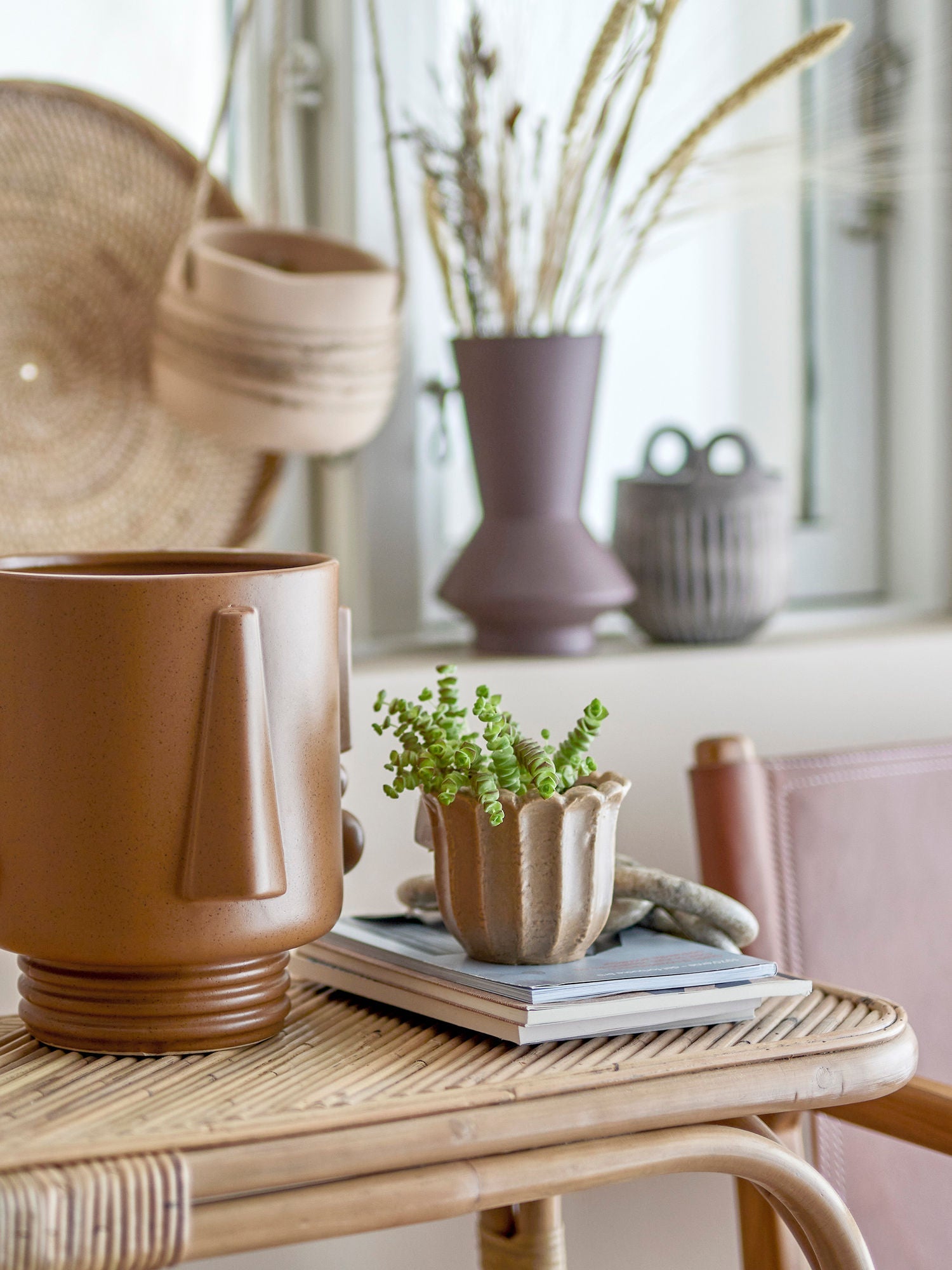 Bloomingville Guxim Flowerpot, Brown, stentøj