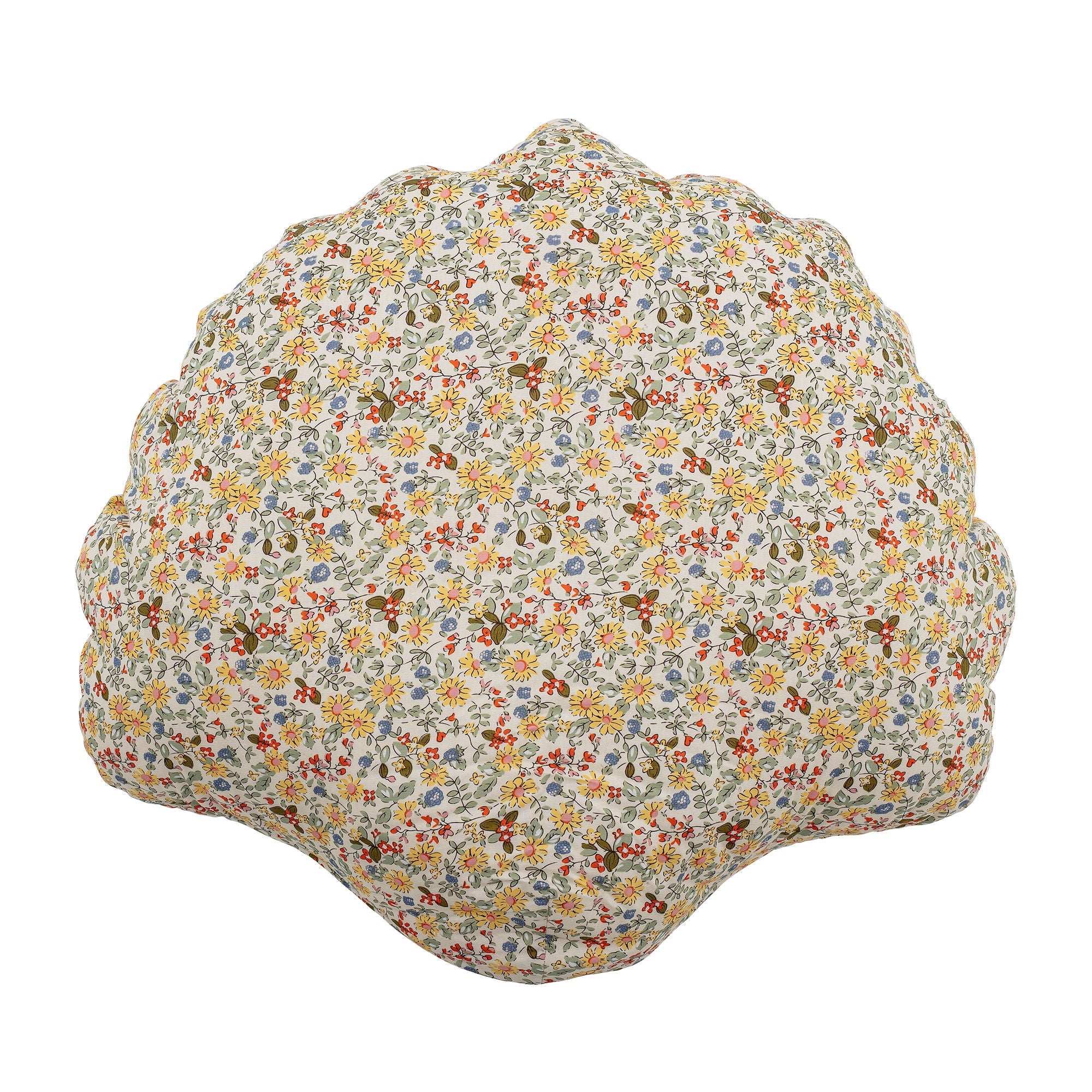 Bloomingville Mini Fro Cushion, amarillo, poliéster