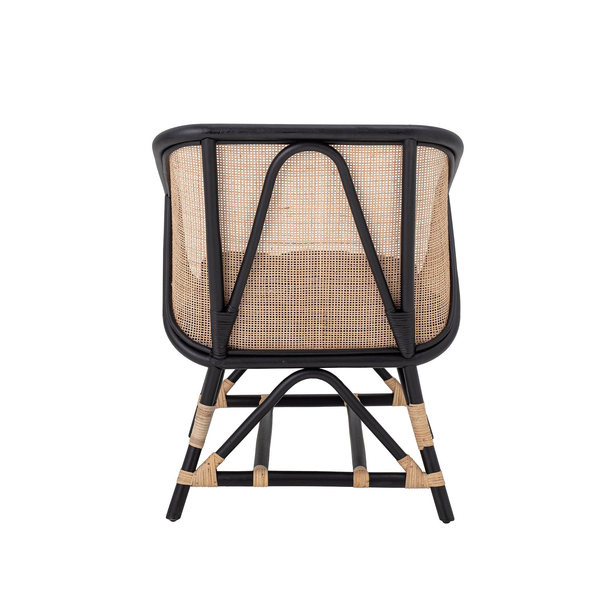 Bloomingville Loue Lounge Chair, Schwarz, Rattan