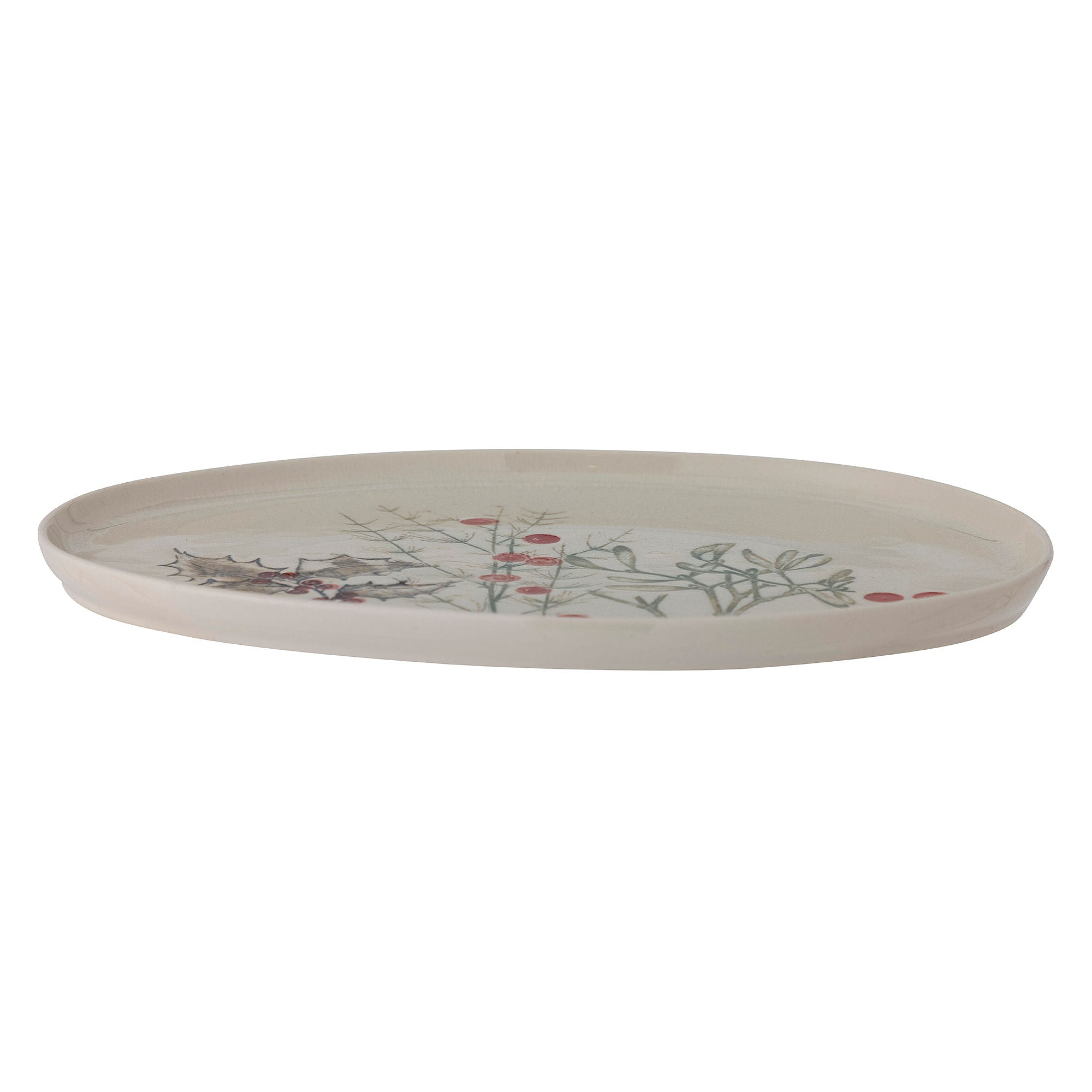 Bloomingville Hollie Serving Plate, Green, Stoneware