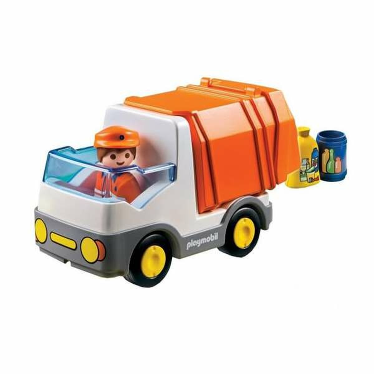 Playset Playmobil 1,2,3 Camion à ordures 6774