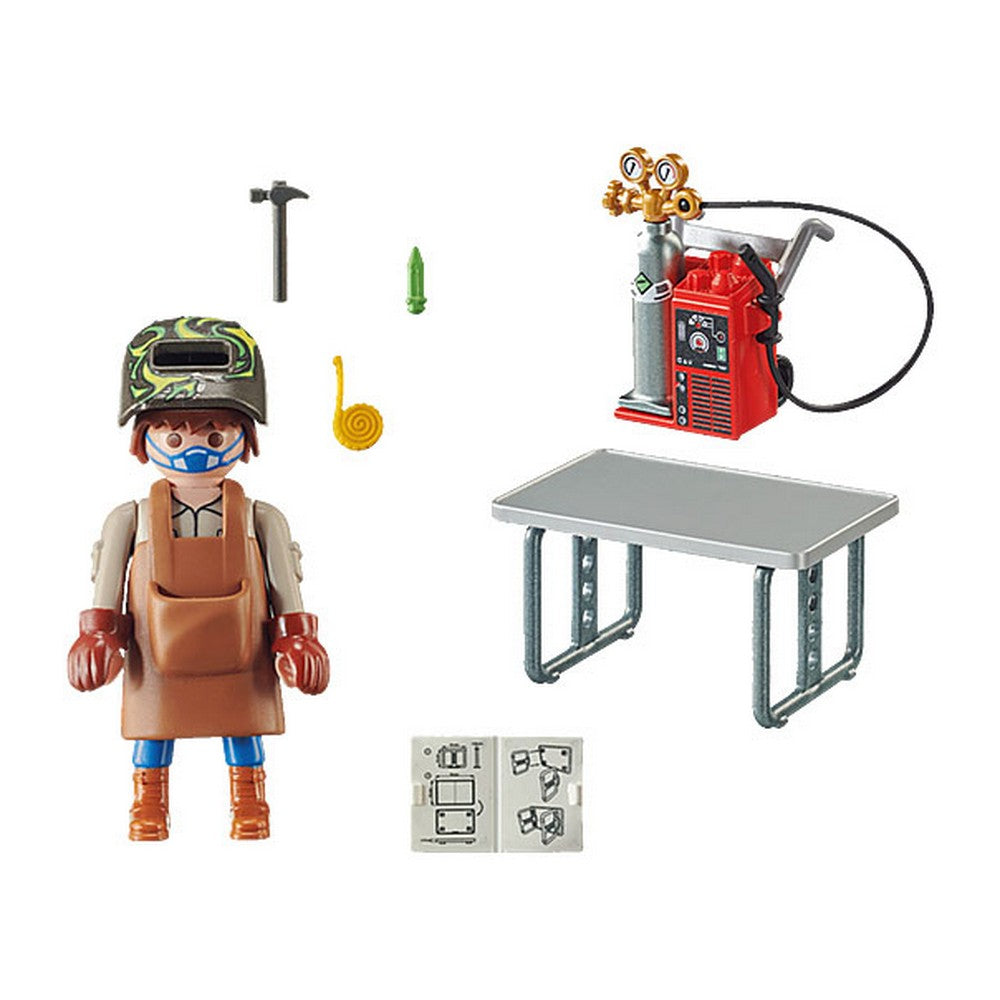 Playset PlayMobil Special Plus soldador con equipo 70597