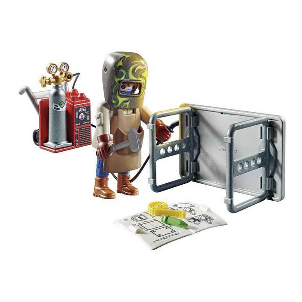 Playset PlayMobil Special Plus soldador con equipo 70597