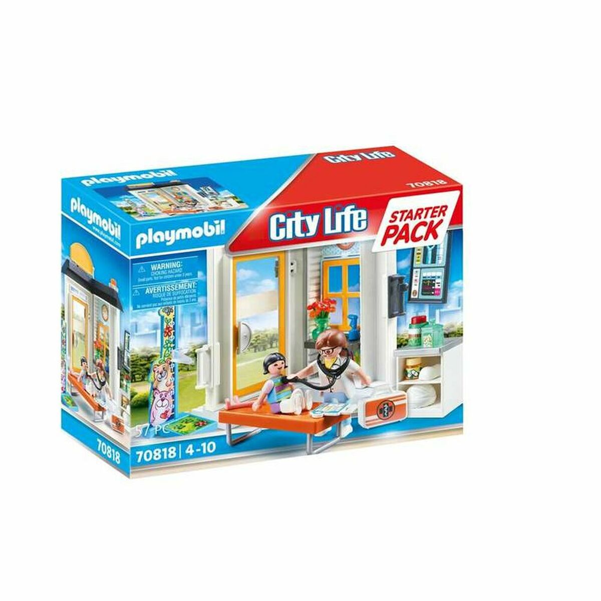 Playset Playmobil 70818 Kids Doctor 70818 (57 stk)