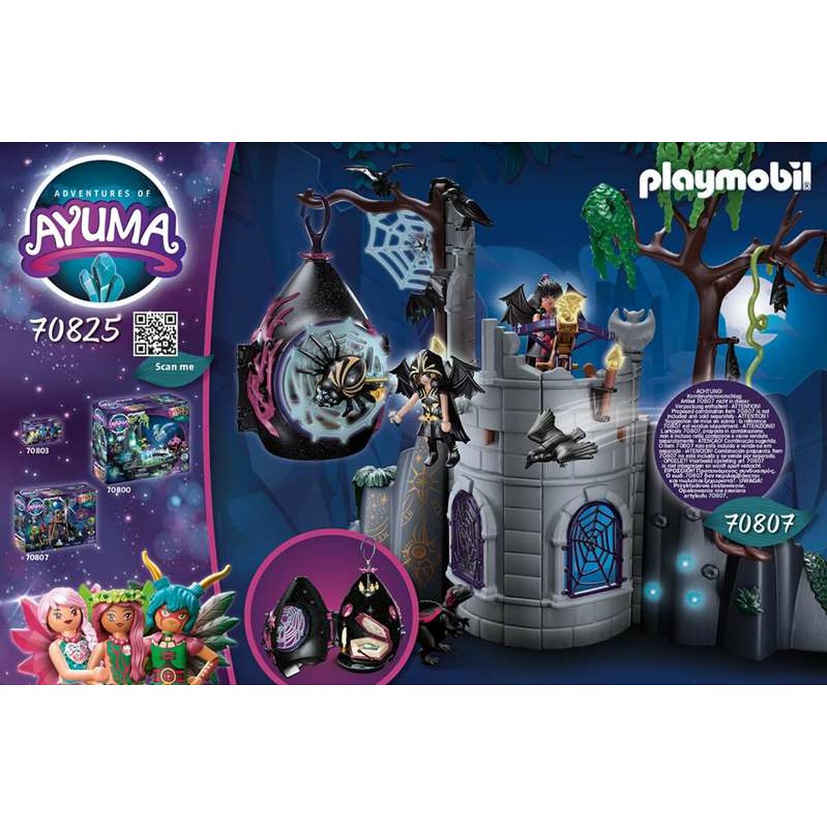 Playset Playmobil Adventures of Ayuma Bat Fairies 70825 (54 PC)