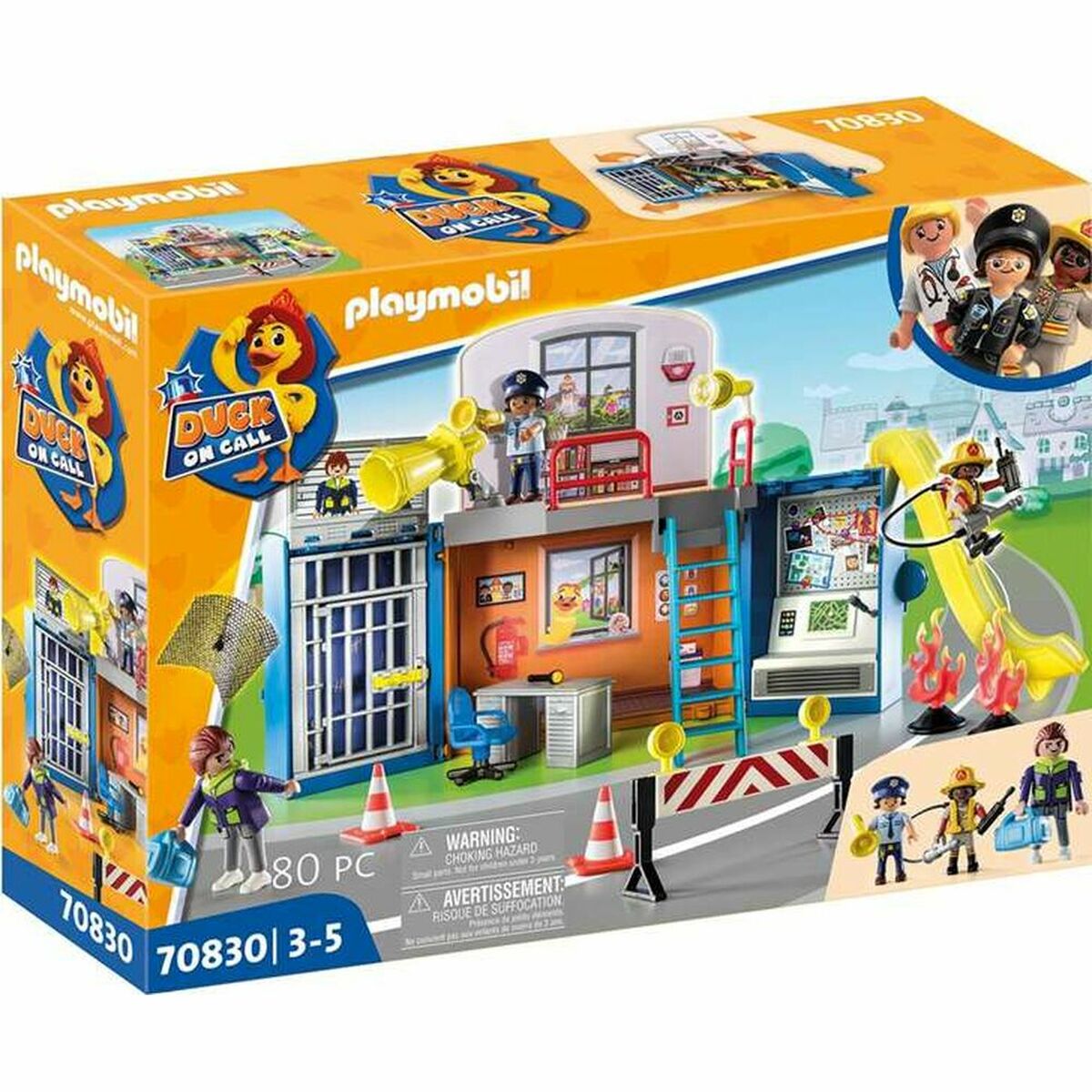 Playset Playmobil Duck On Call Police Officer Base Station 70830 (70