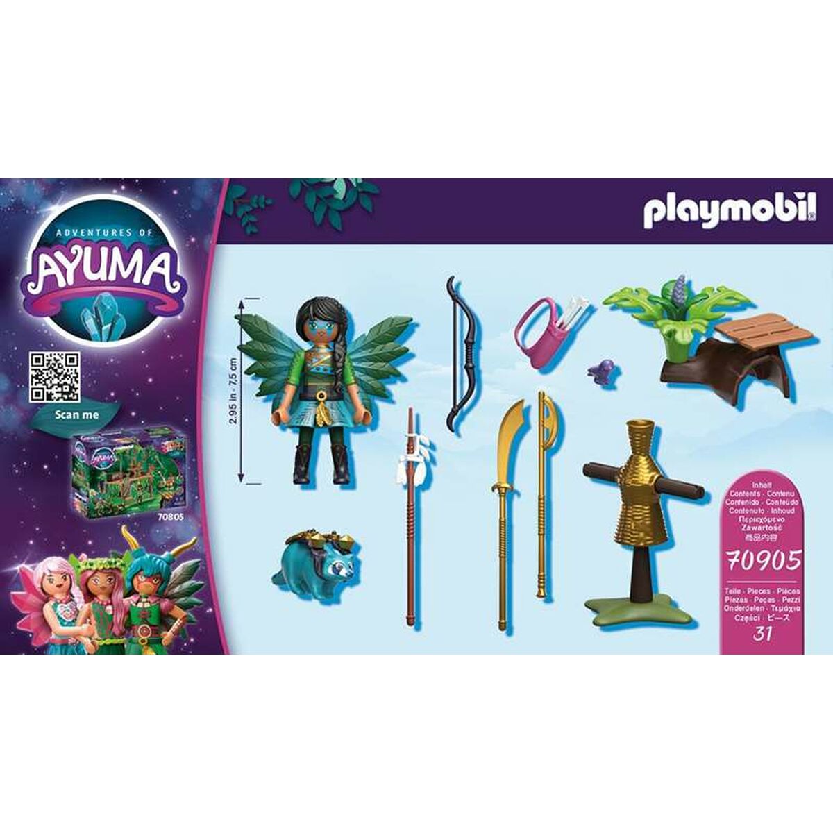 Playset Playmobil Adentes of Ayuma Starter Pack Knight Fairy 70905