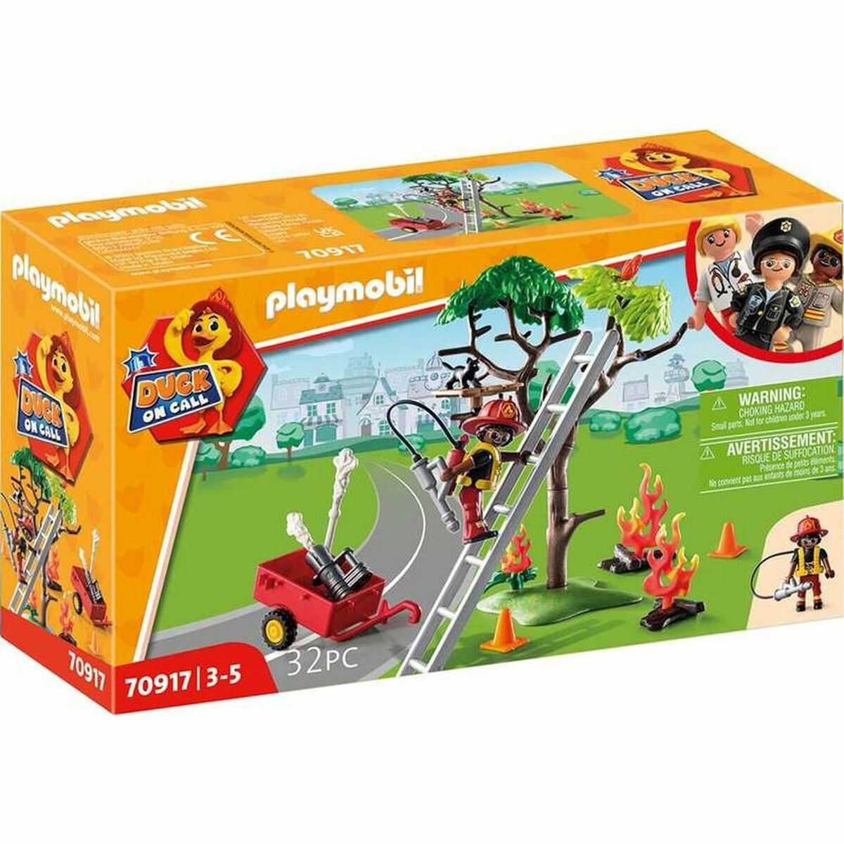 Playset PlayMobil 70917 Fireman Cat 70917 (32 PCs)