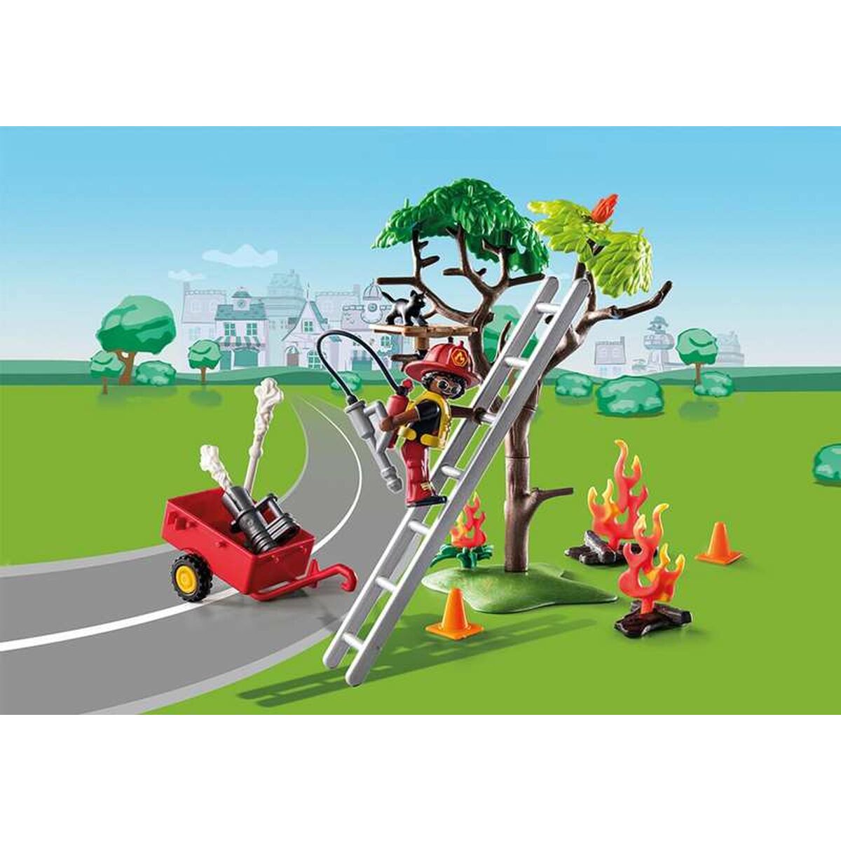 Playset PlayMobil 70917 Fireman Cat 70917 (32 PCs)