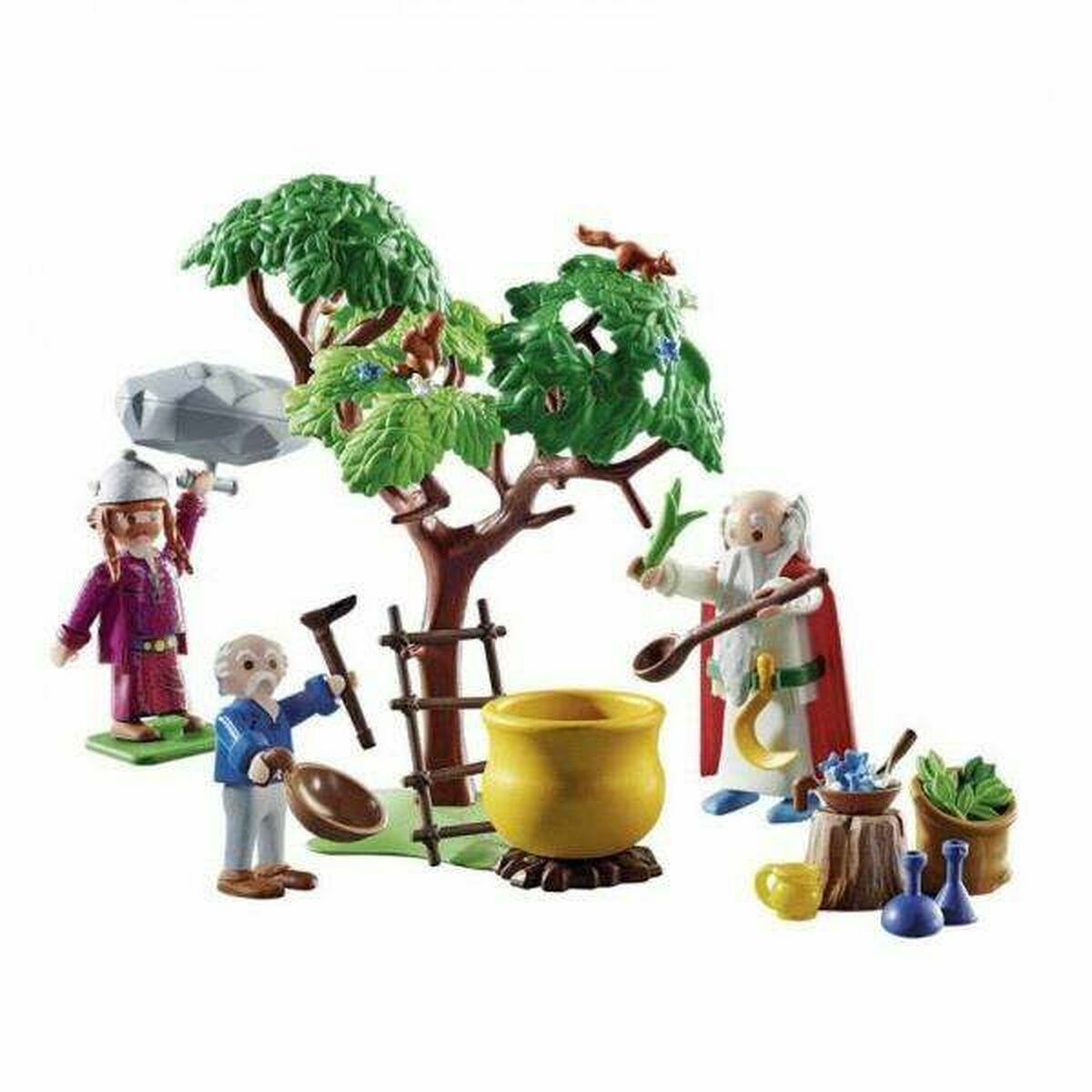 Playset Playmobil Getafix med gryden af ​​Magic Potion Astérix