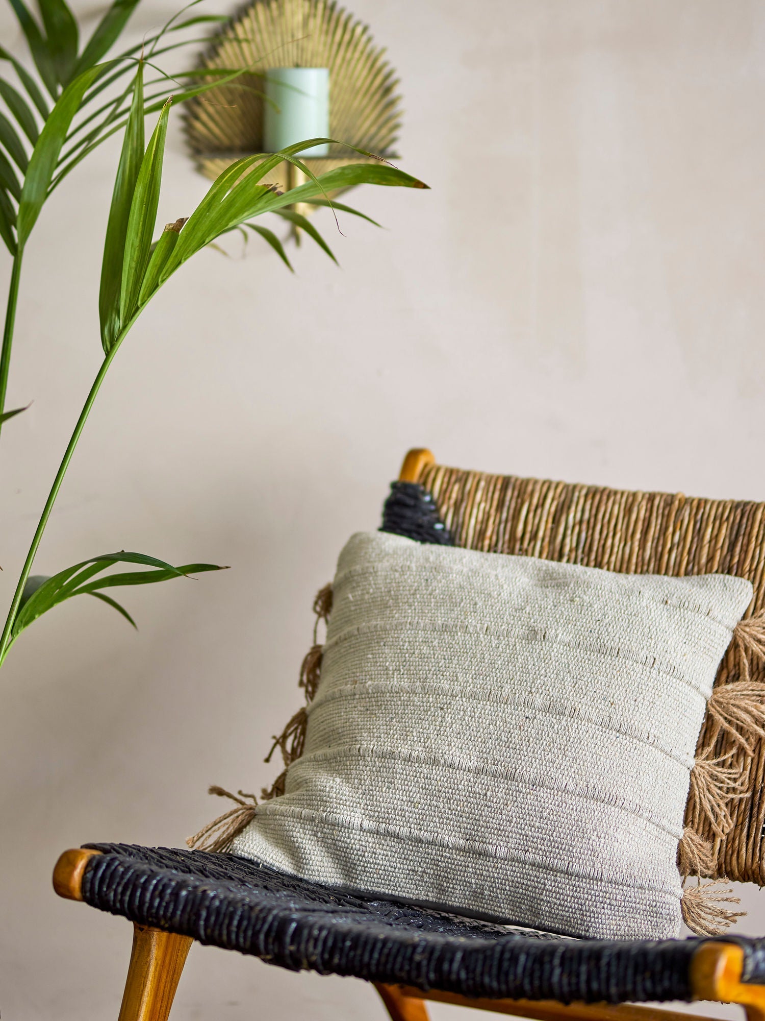 Creatieve verzameling Ensar Cushion, Nature, Recycled Cotton