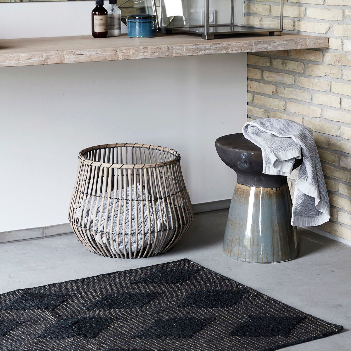 Tabouret de médecin de maison, hdpablo, vert / marron