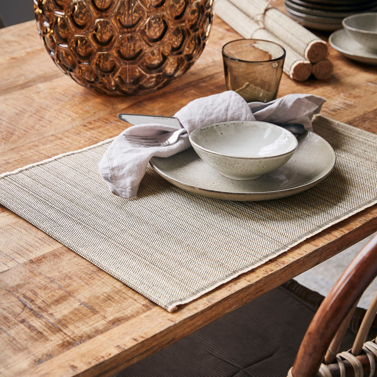 Doutor House Placemat, Hdbamb, natural