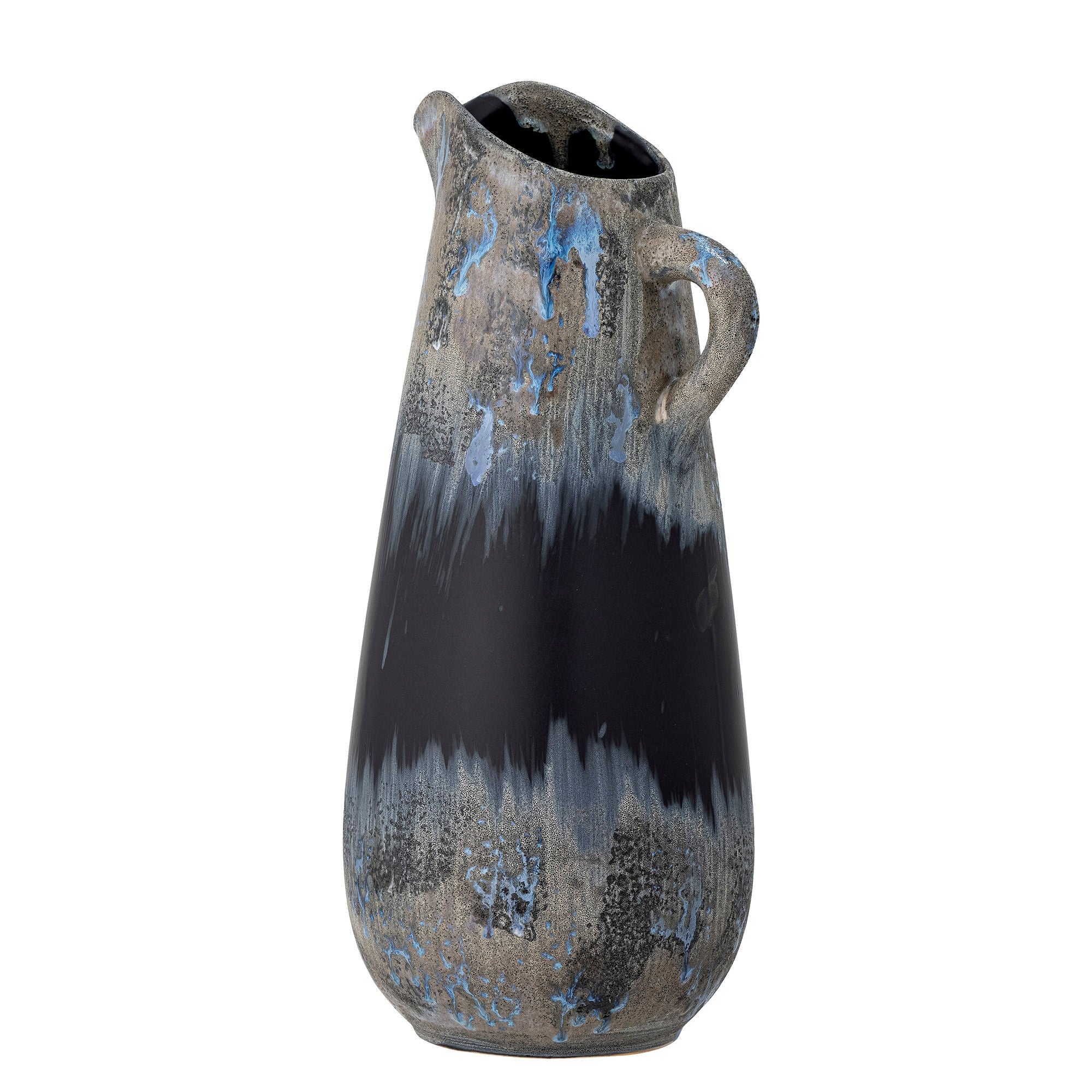 Creatieve collectie Khumo Vase, zwart, steengoed