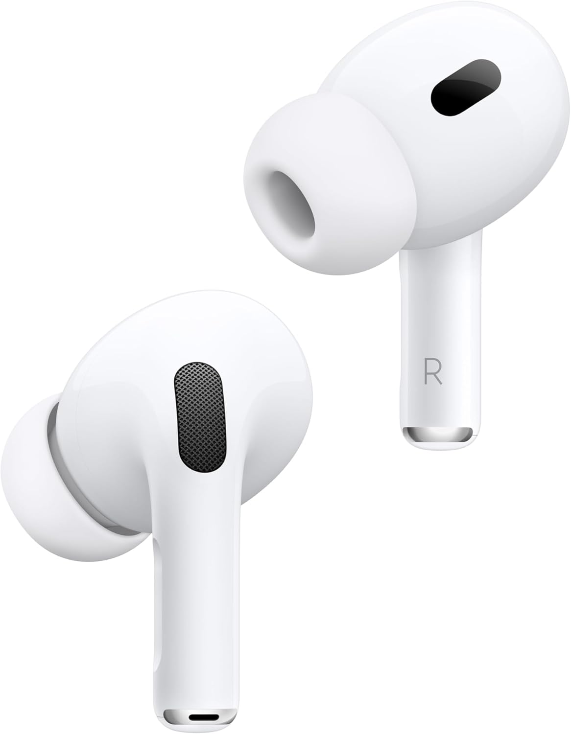 Apple AirPods Pro 2 Écouteurs sans fil intra-auriculaires, écouteurs Bluetooth, suppression active du bruit, fonction d'aide auditive, mode transparence, audio 3D personnalisé, son Hi-Fi, puce H2, chargement via USB-C 