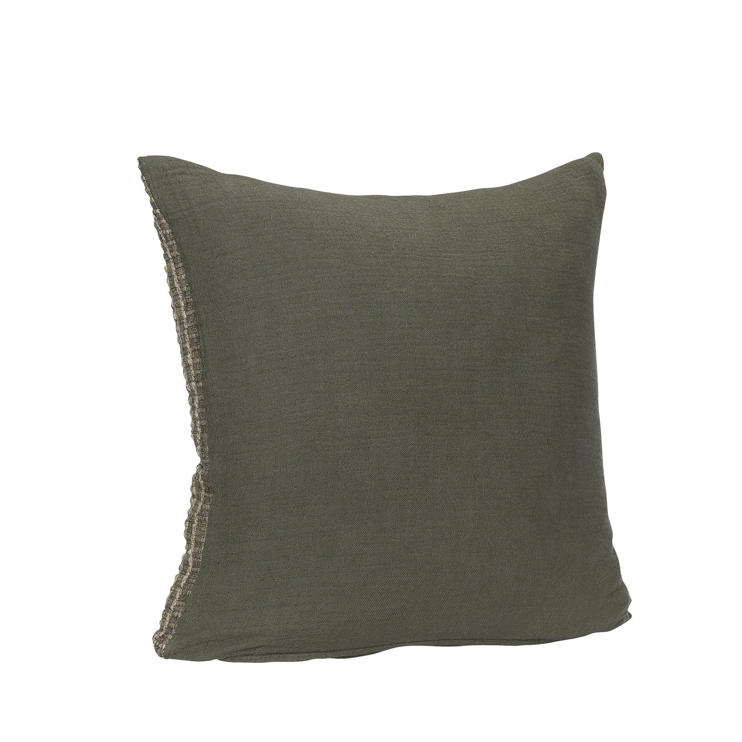 Coussin Hübsch Ori, Olive/Beige 