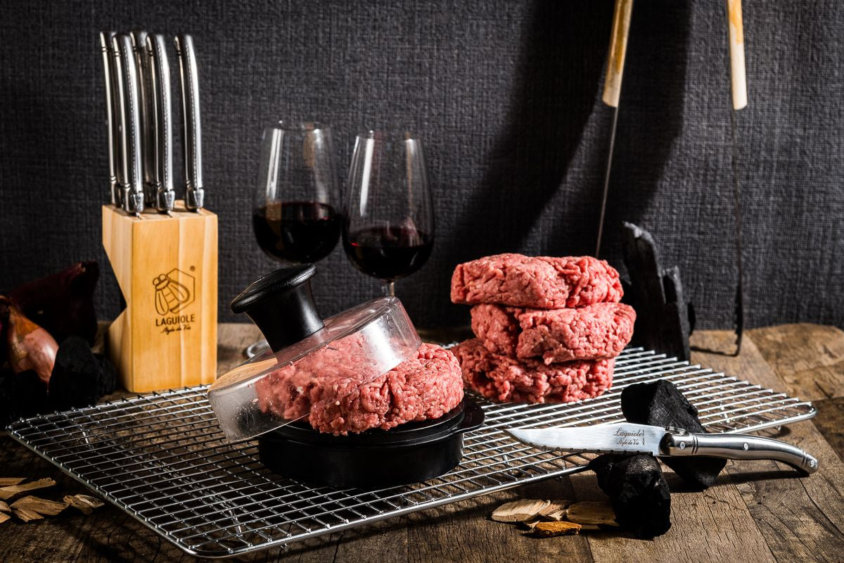 Estilo de Vie Authentique Laguiole Premium Line Steak Knives de 6 piezas, acero inoxidable