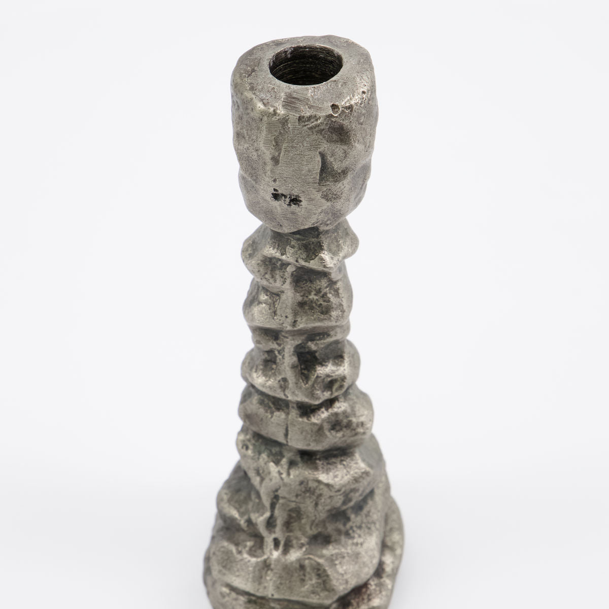 Stand de bougies de docteur en maison, hdraku, argent antique