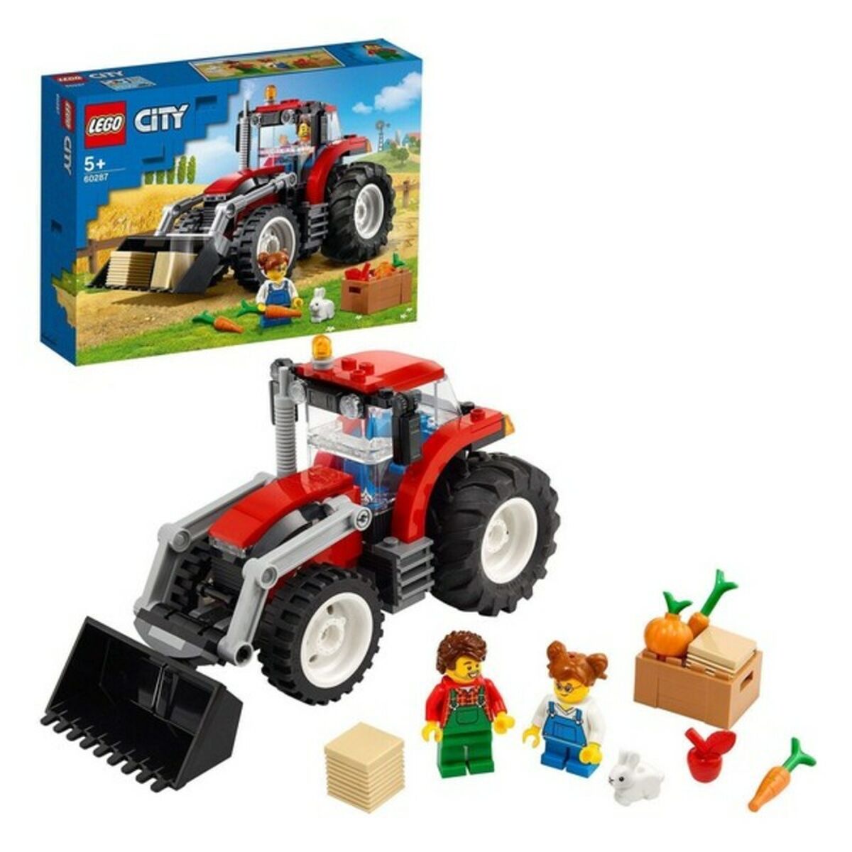 Playset City Great Vehicles Tractor Lego 60287 (148 PC)