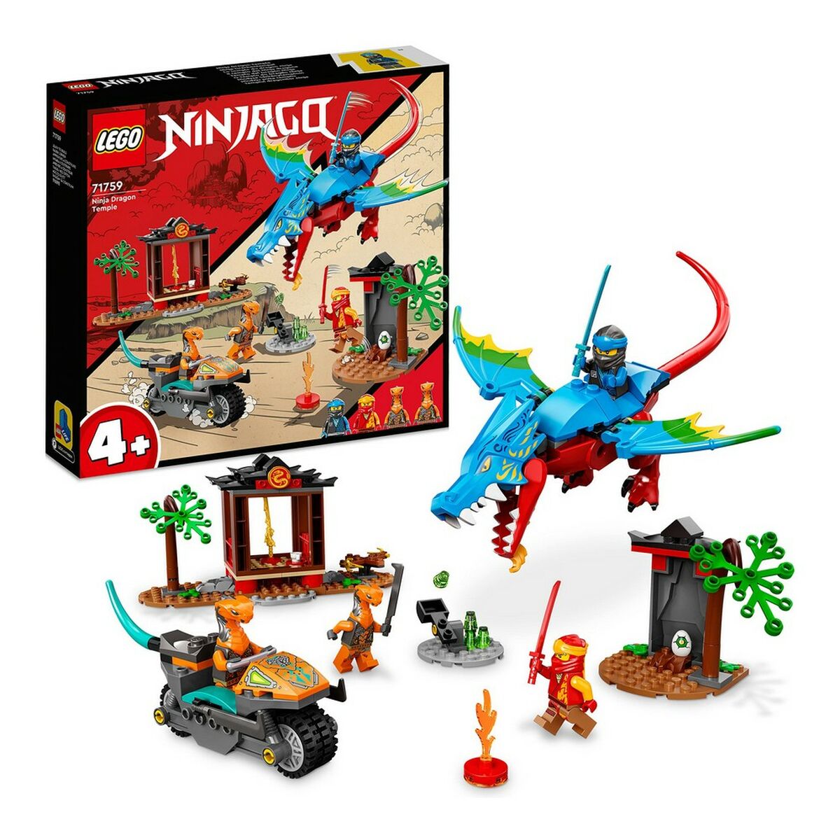 Playset Lego Ninjago Ninja Dragon Temple 161 stykker 71759