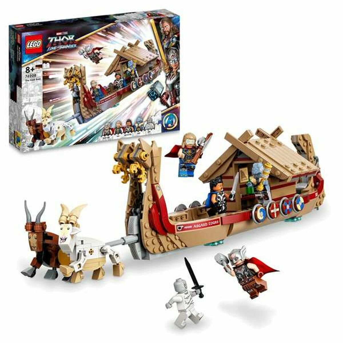 Konstruktionssæt Lego Thor Love and Thunder: The Goat Boat