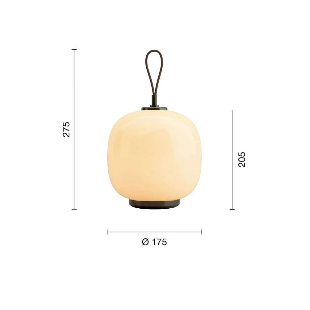 Louis Poulsen Vl45 Radiohus Portable Table Lamp, Glossy Pale Yellow