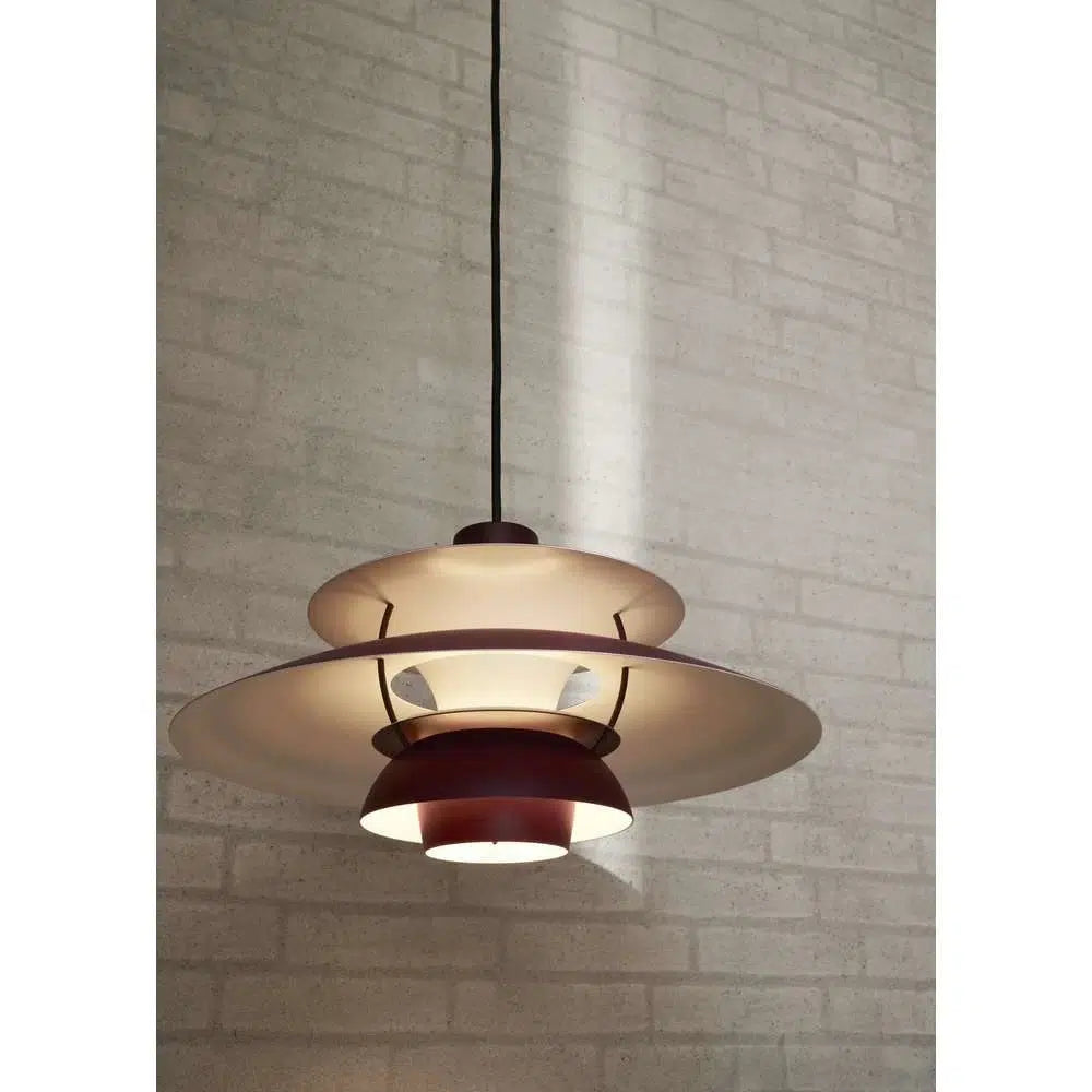 Louis Poulsen PH 5 Pendant Monochrome, Burgundy