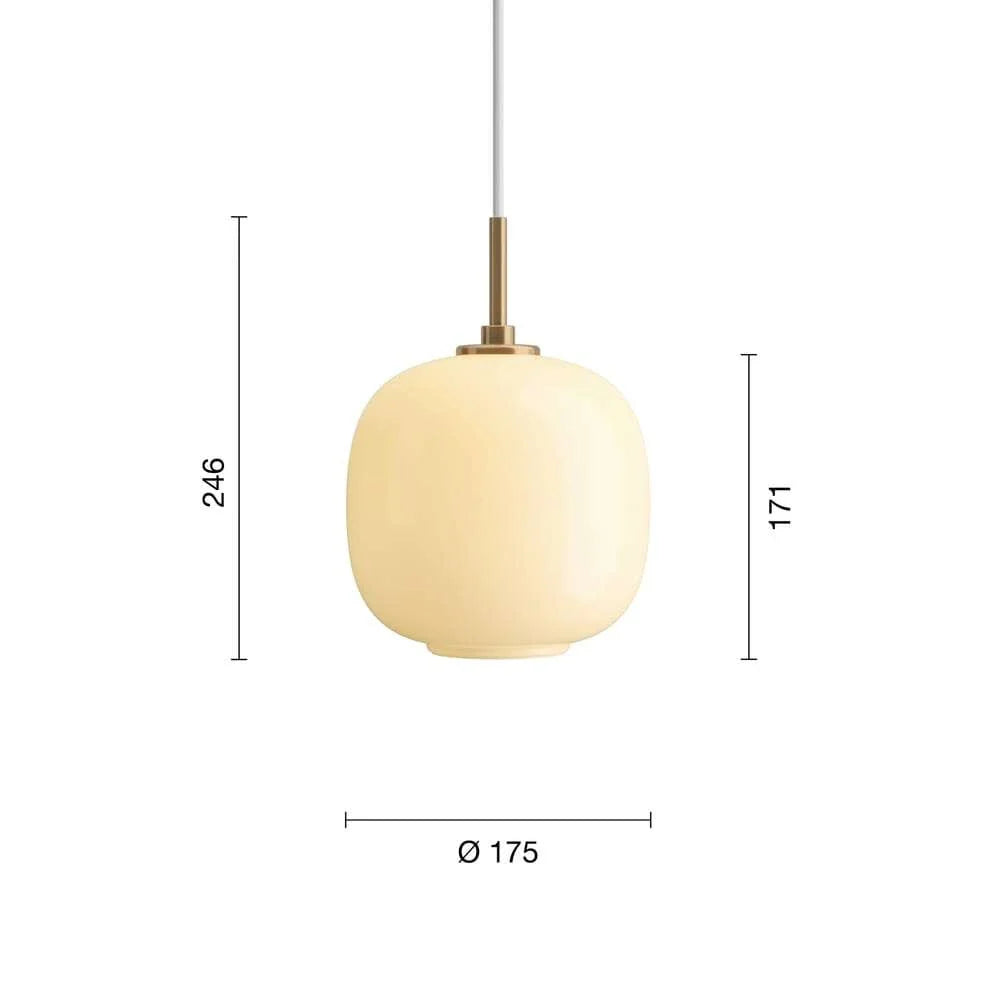 Louis Poulsen Vl45 Radiohus Pendant E14 ø175, Glossy Pale Yellow