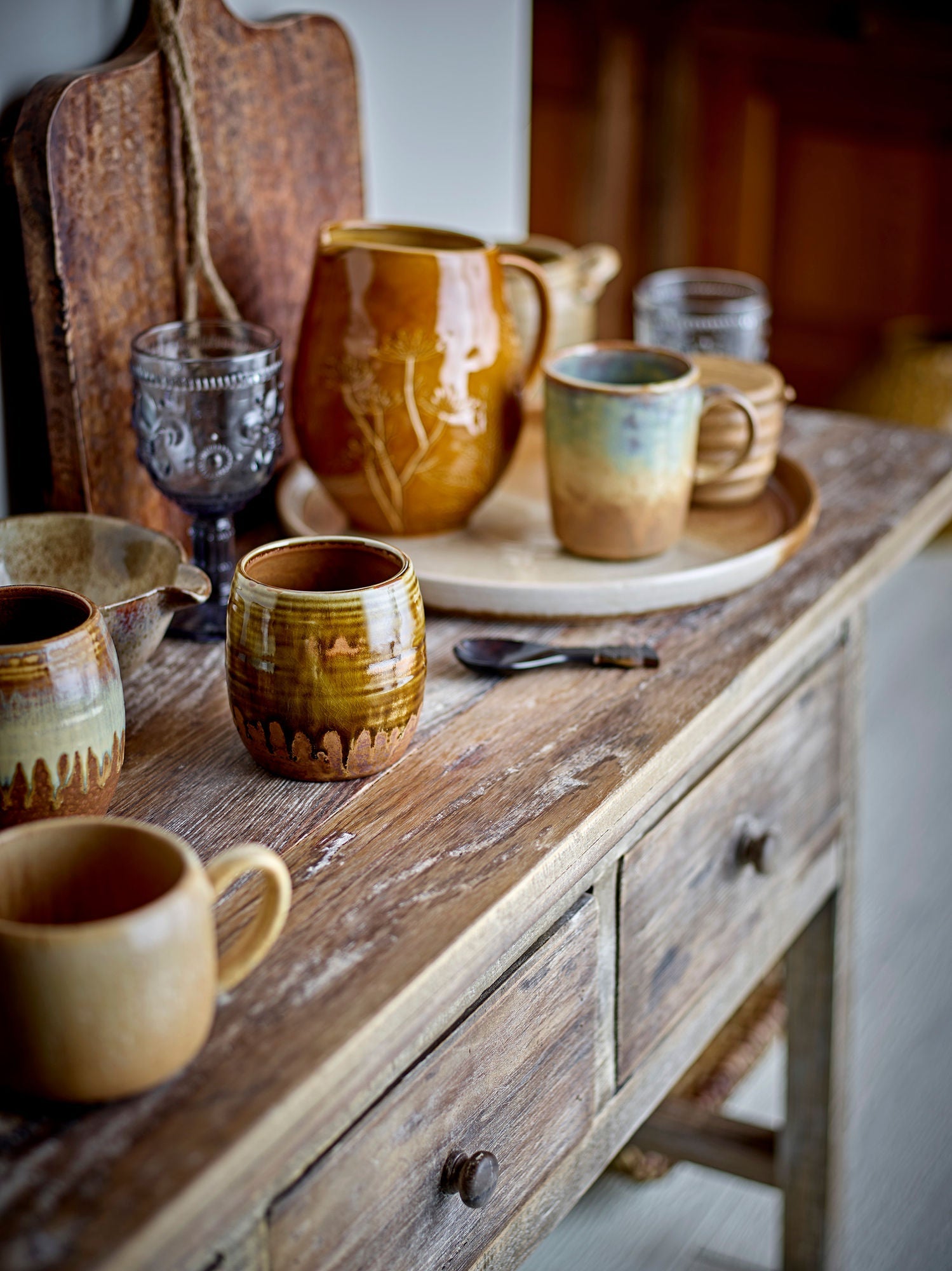 Colección creativa Dahlia Mug, Brown, Stoneware