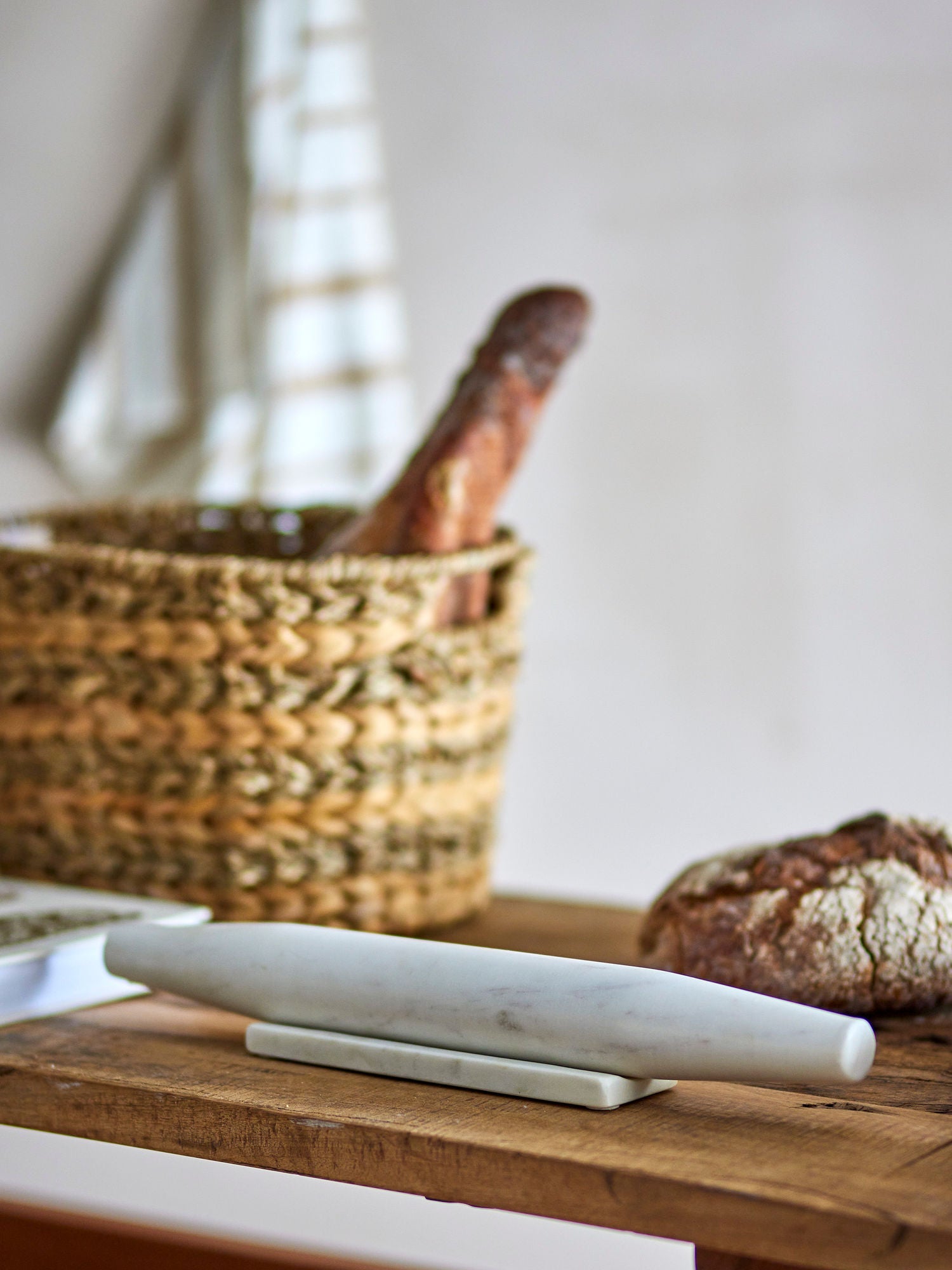 Collection créative Filippa Rolling Pin, blanc, marbre