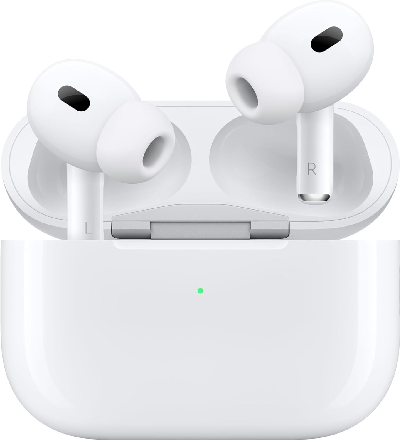 Apple AirPods Pro 2 Draadloze In-Ear Oordopjes, Bluetooth Oordopjes, Actieve Ruisonderdrukking, Hoortoestelfunctie, Transparantiemodus, Gepersonaliseerd 3D Audio, Hi-Fi Geluid, H2 Chip, Opladen via USB-C 