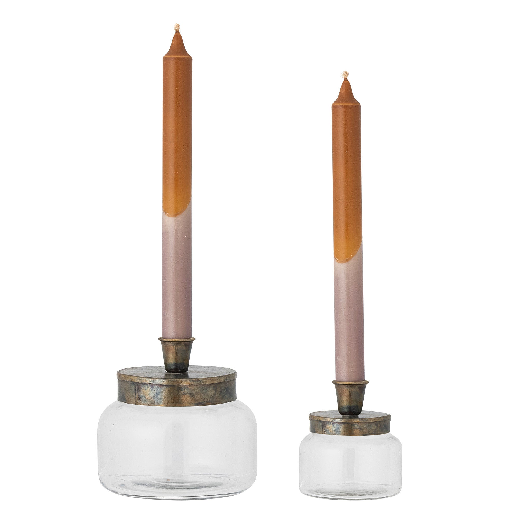 Bloomingville Jaquelin Candle Holder, mässing, glas