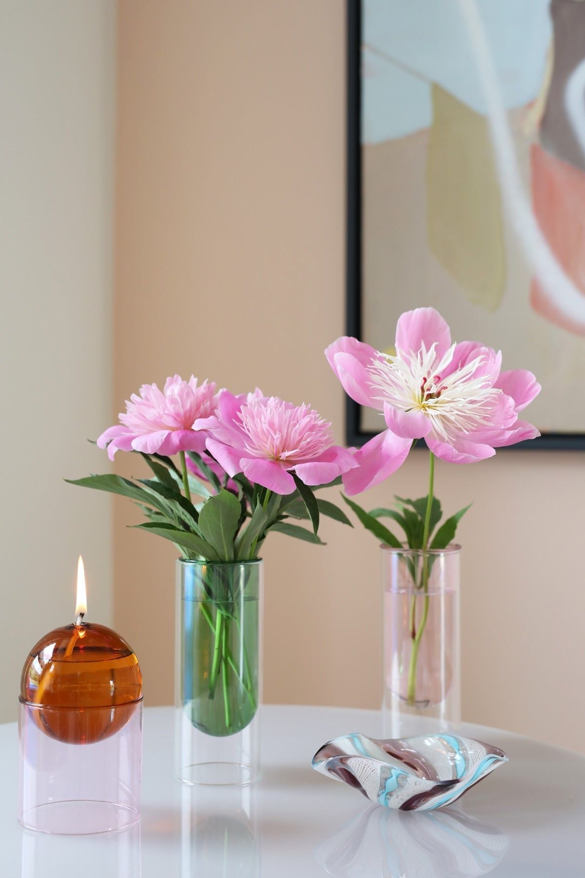 Studio über Blumenrohrvase 16 cm, Rose