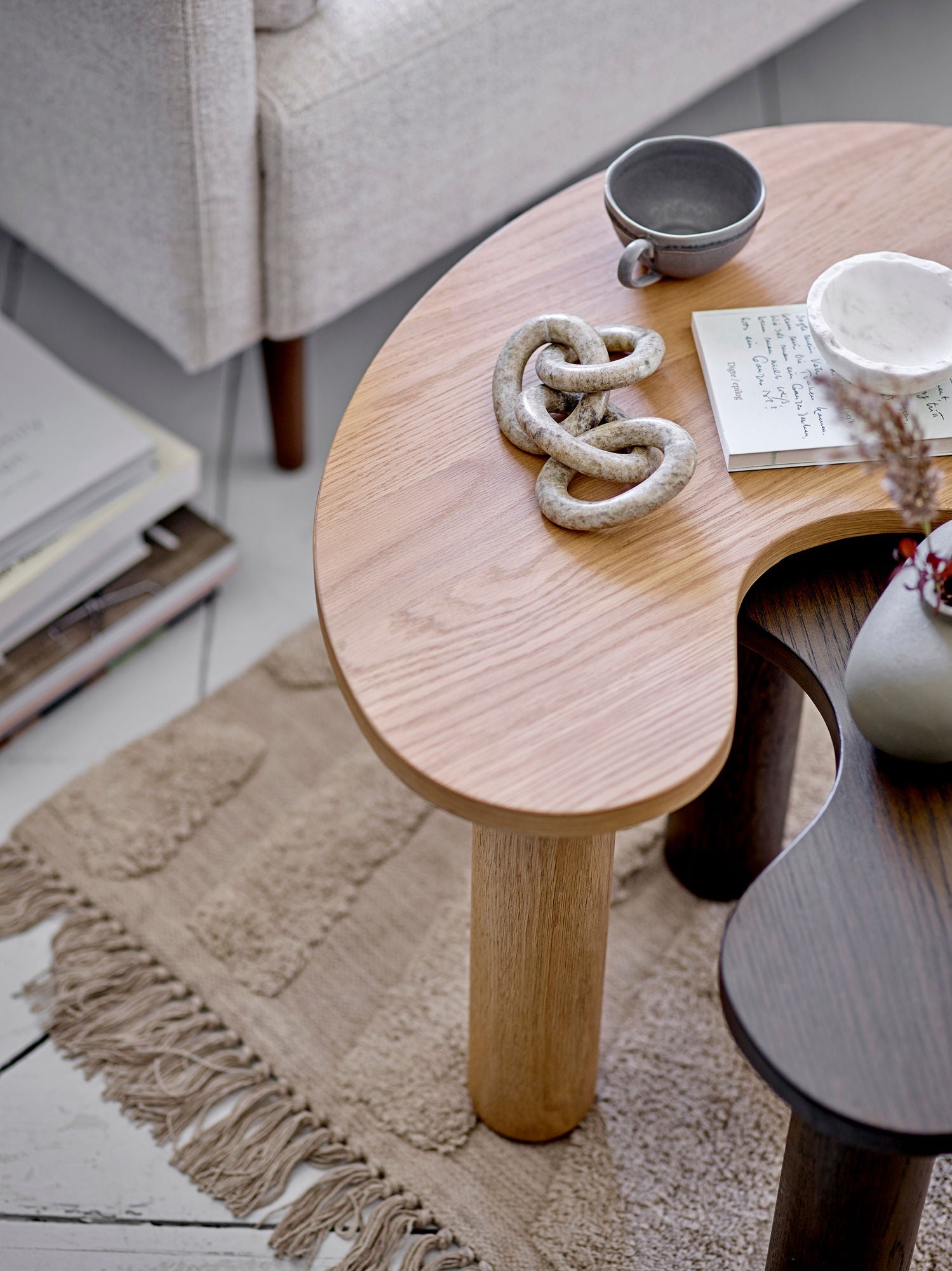 Bloomingville Luppa Coffee Table, Brown, Rubberwood